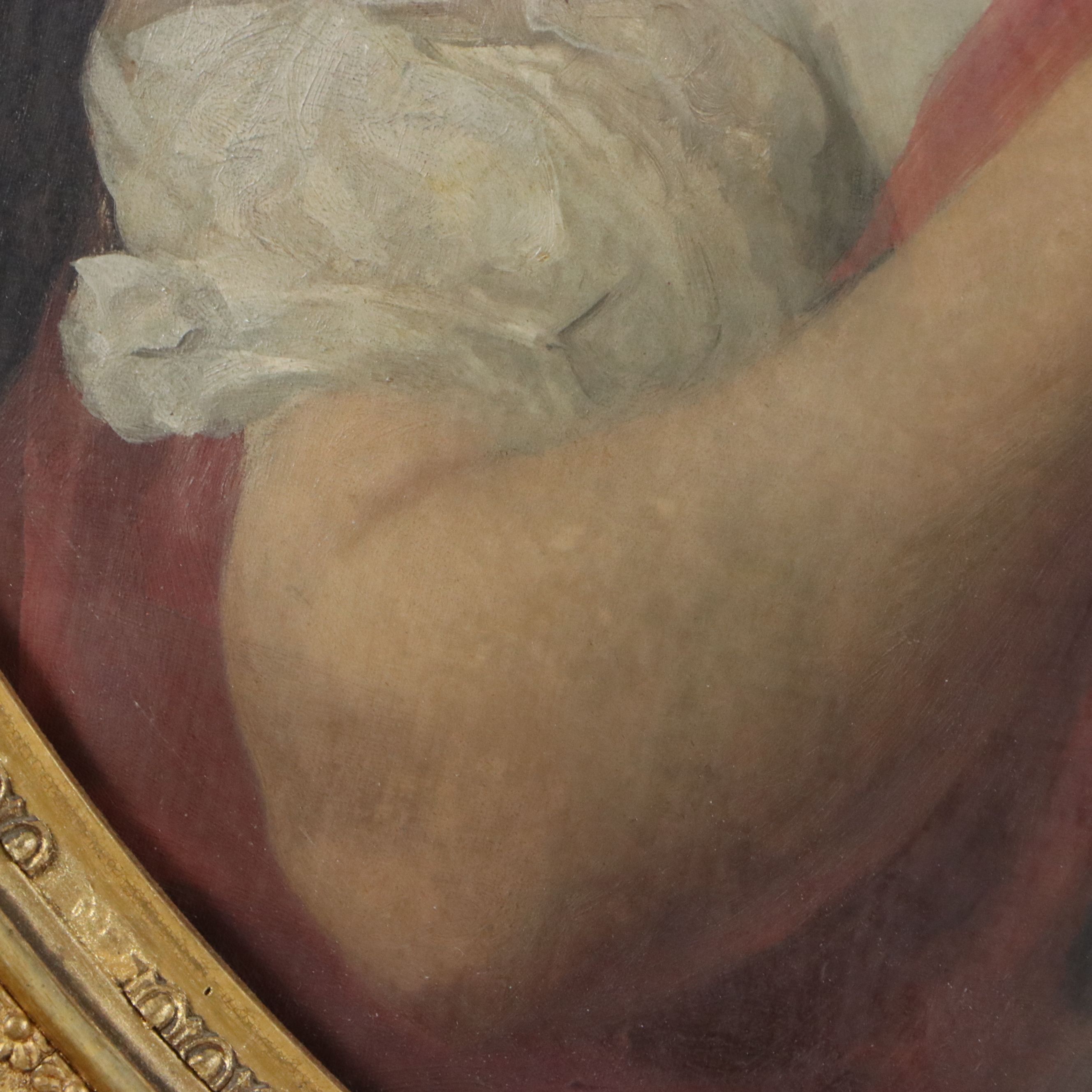 Portrait Oil Painting of Woman, 19th Century