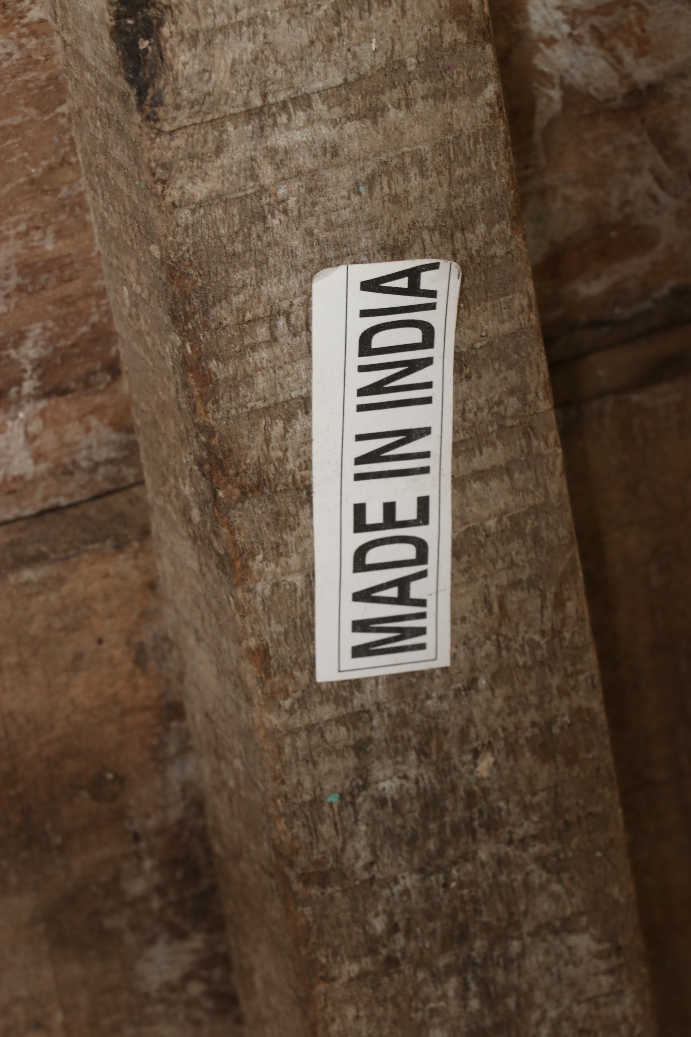 Indian Painted and Carved Wood Coffee Table