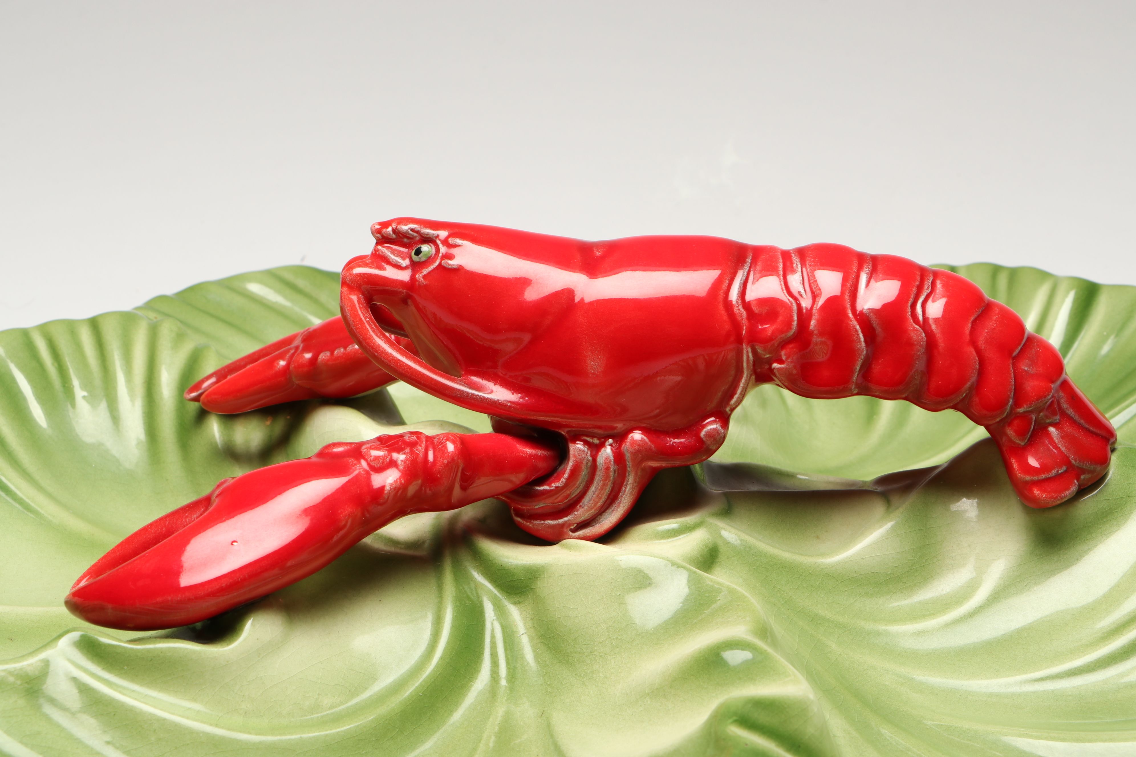 European Style Ceramic Lobster Dish, 20th Century