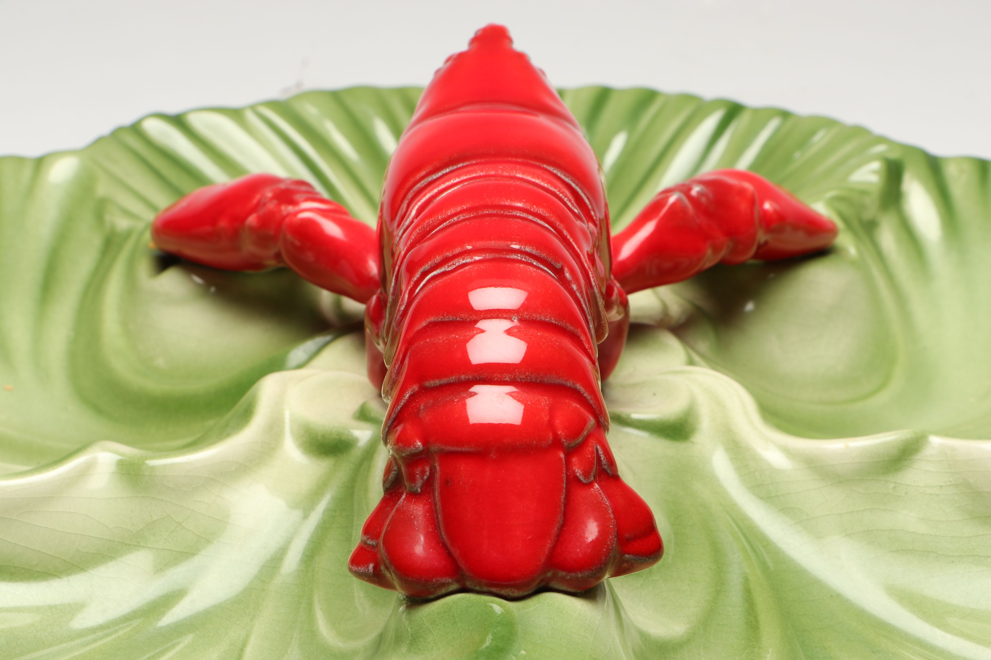 European Style Ceramic Lobster Dish, 20th Century