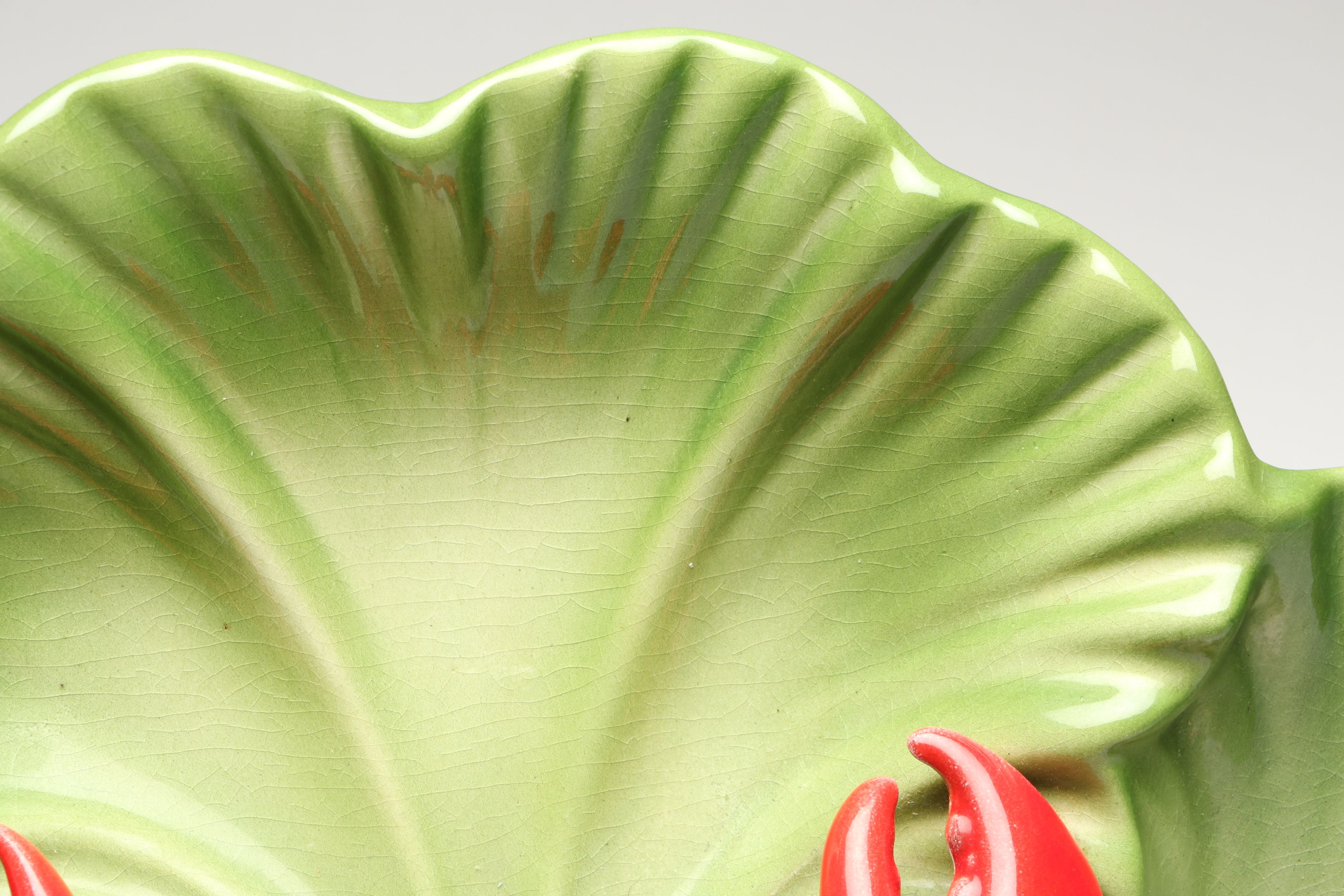 European Style Ceramic Lobster Dish, 20th Century