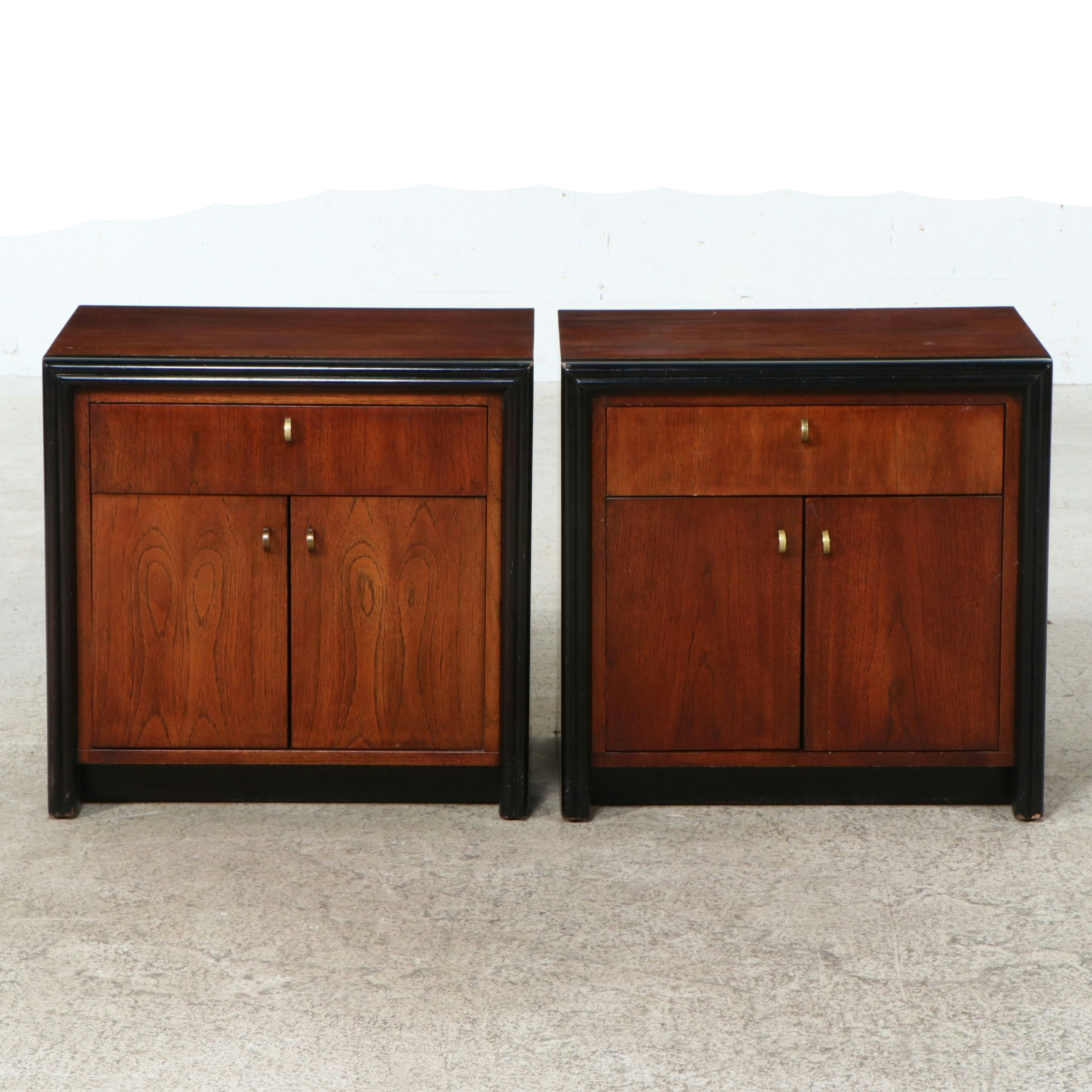 Pair of Century Furniture Mahogany Nightstands