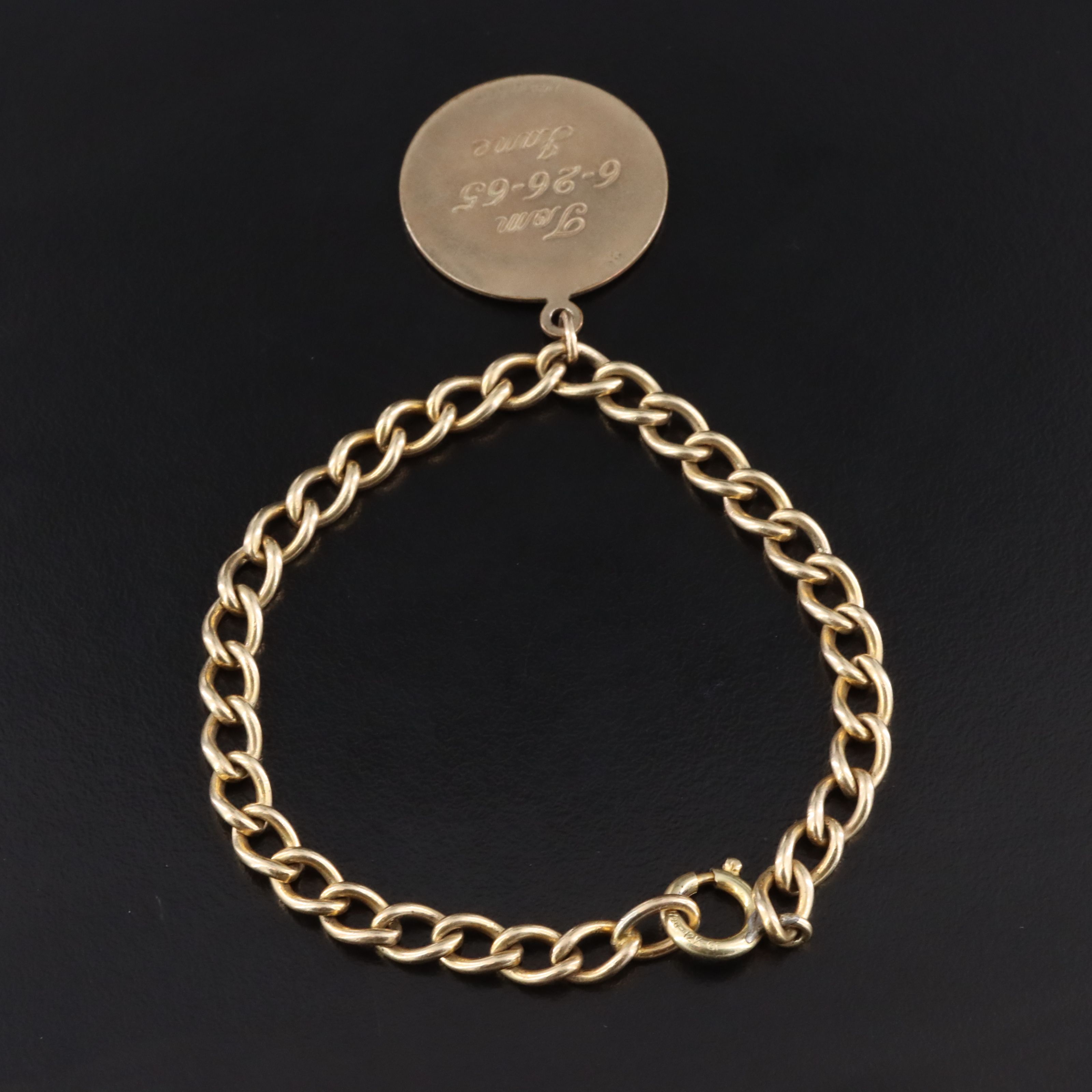 Vintage Gold-Filled "Wedding Day" Charm Bracelet