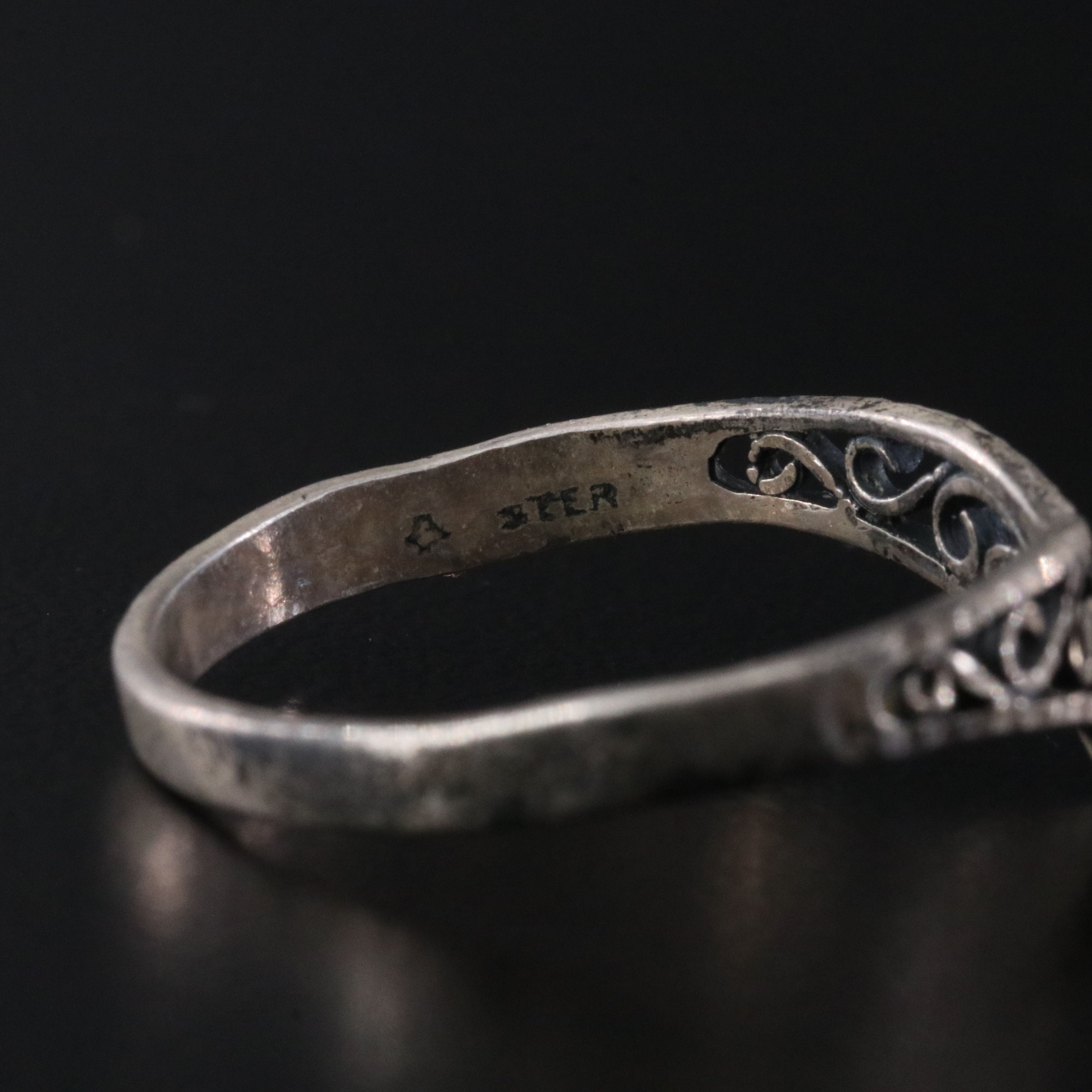 Sterling Ring Collection Featuring Tiger's Eye, CZ, and Enamel