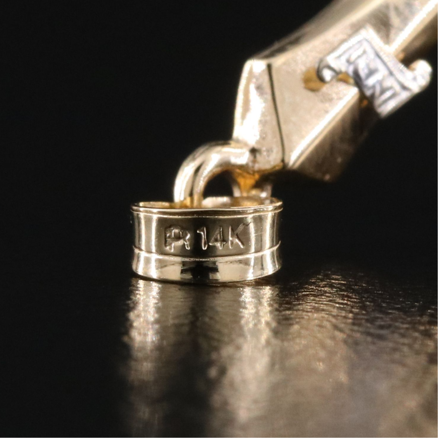 14K Two-Tone Crucifix Pendant