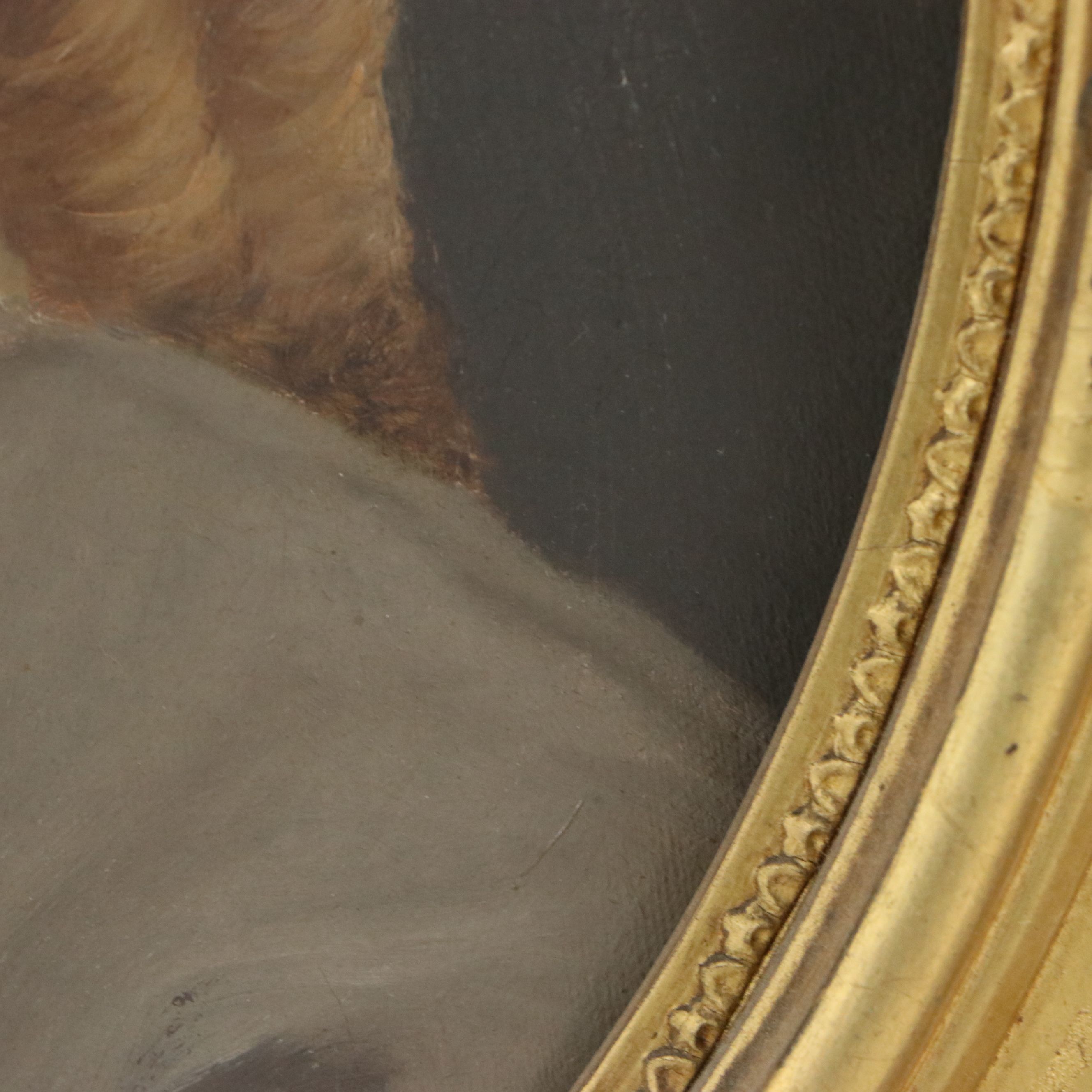 Child Portrait Oil Painting, 19th Century