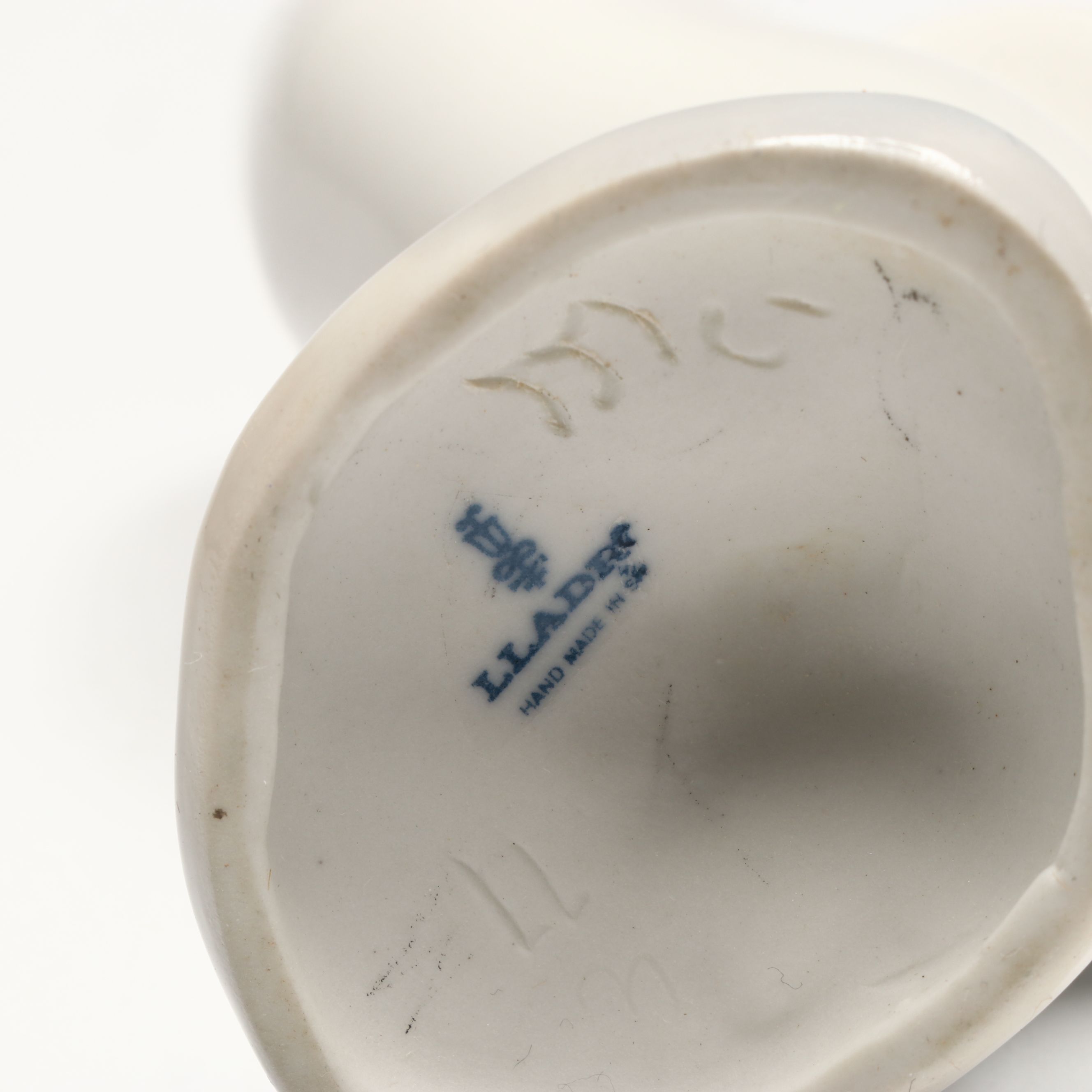 Lladró Porcelain "Dancer," "Little Duck" Porcelain Figures and Bell