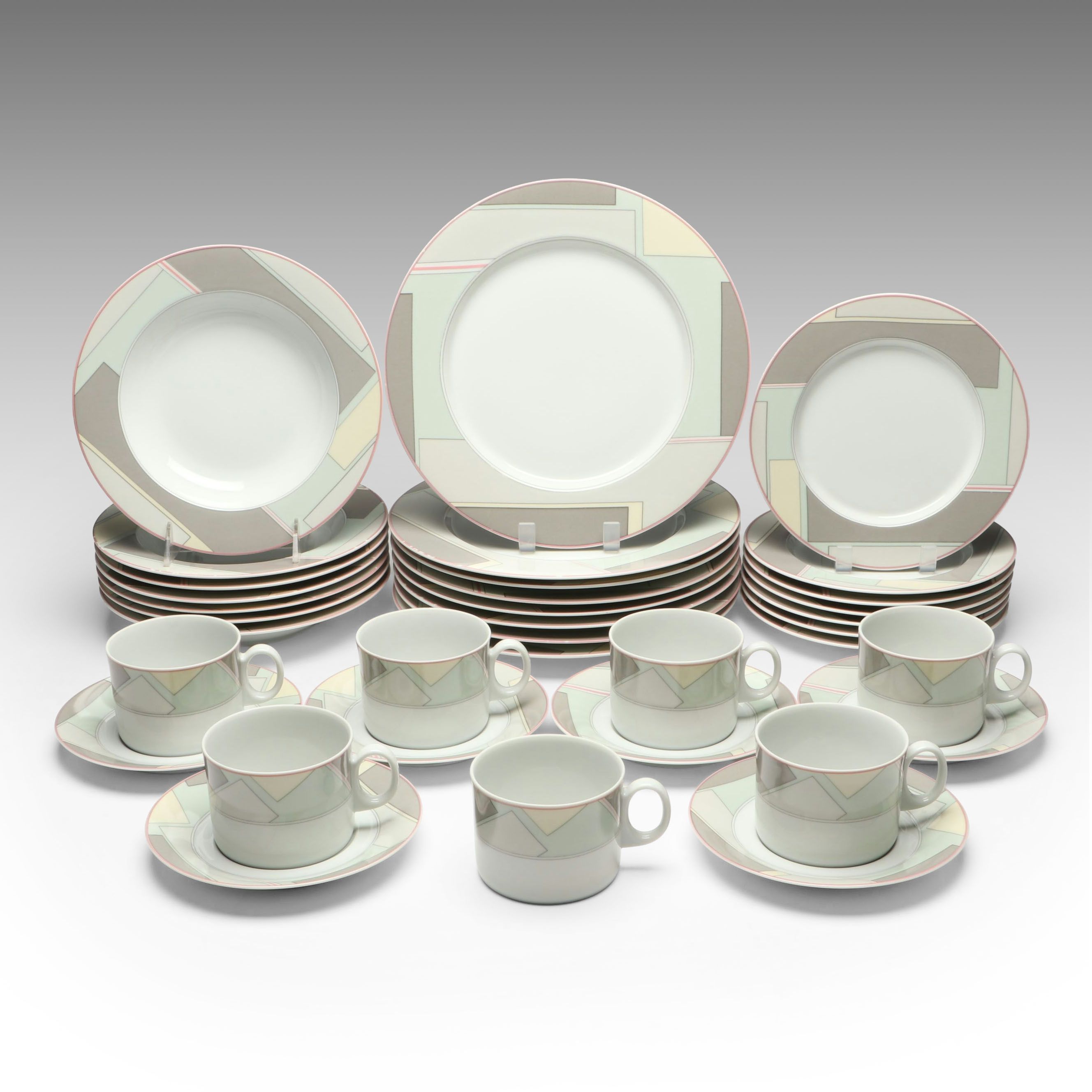 Mikasa "Patchwork" Porcelain Dinnerware, 1985-1986