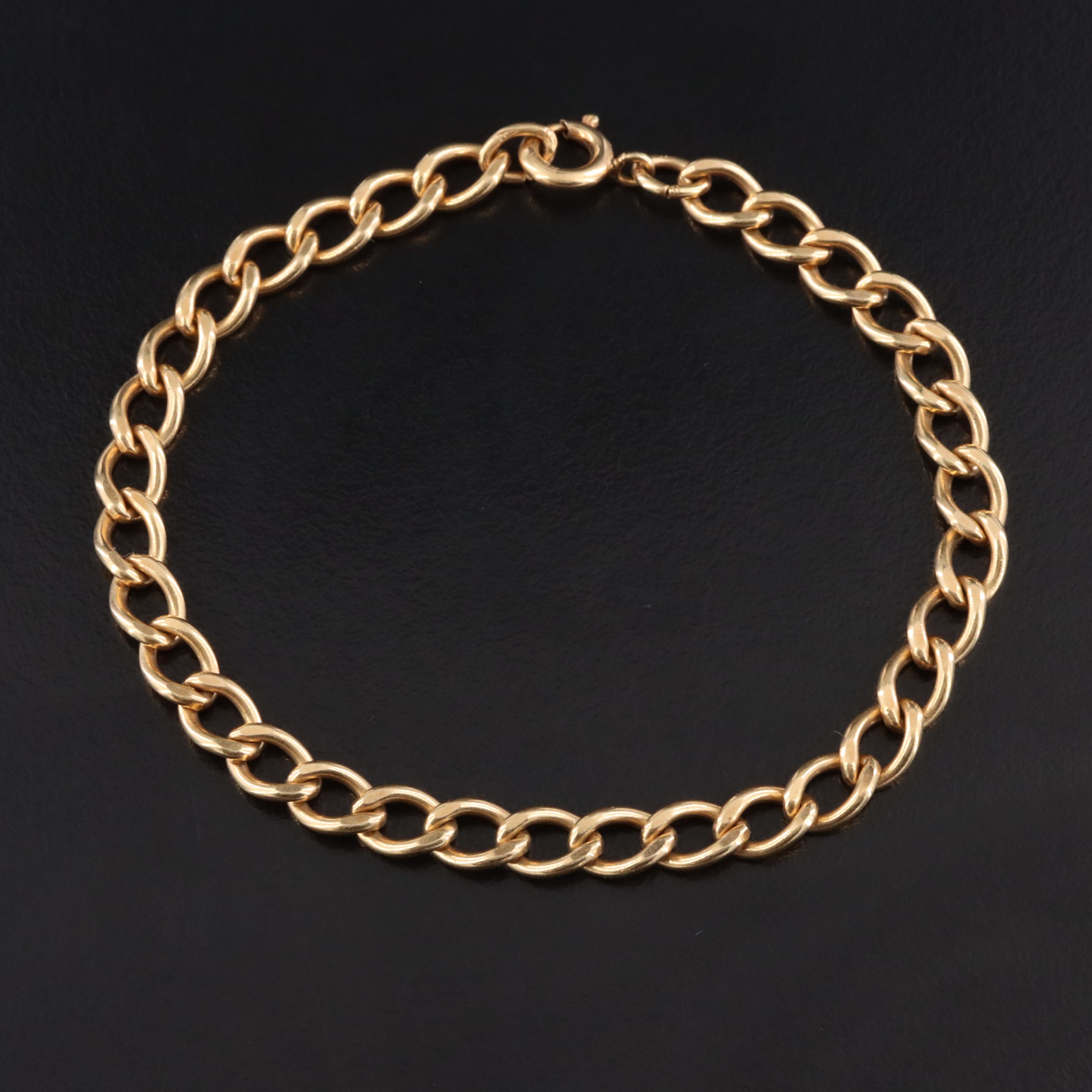 Vintage Gold-Filled Curb Chain Bracelet