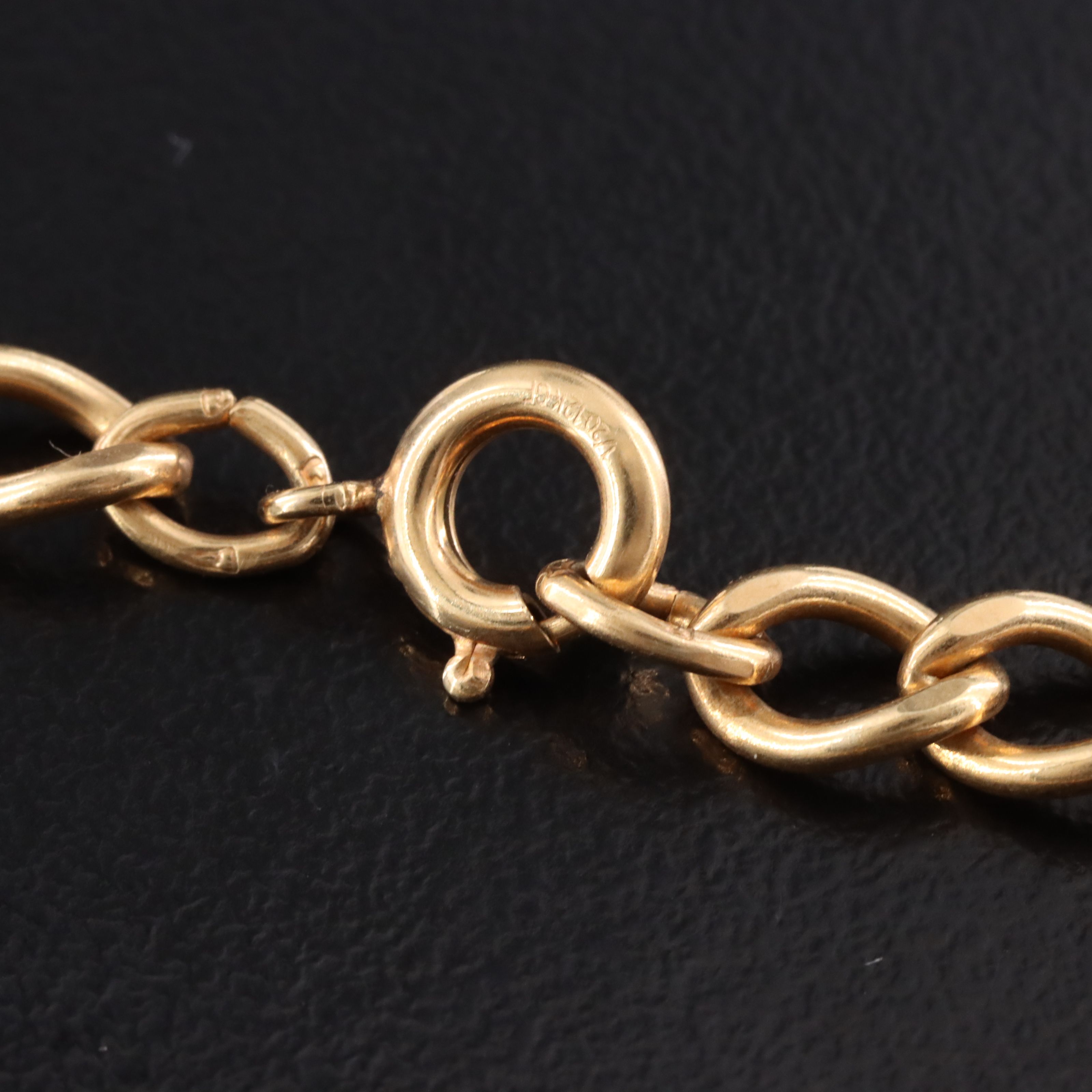 Vintage Gold-Filled Curb Chain Bracelet