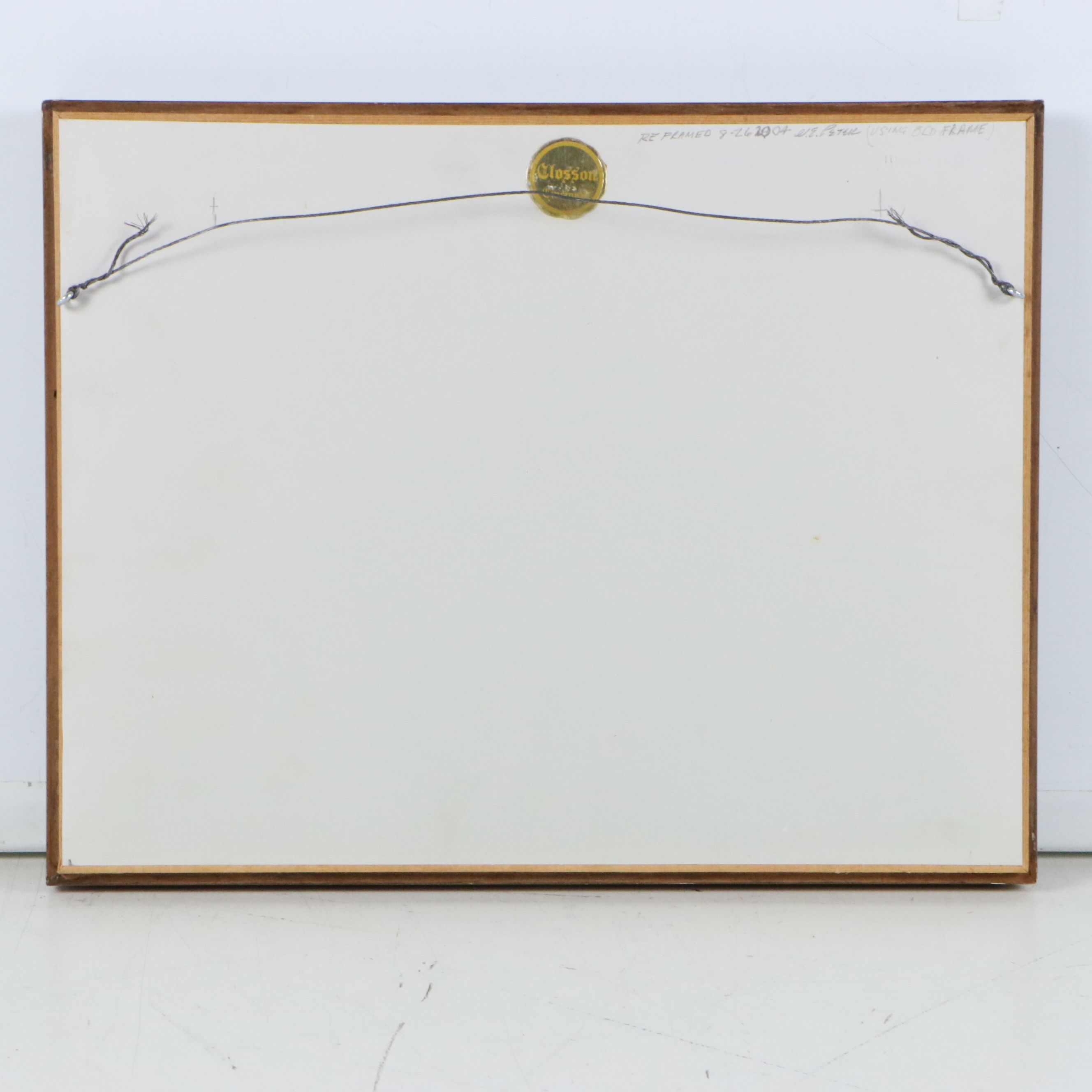 Hand-Embroidered Architectural View of Stone Manor