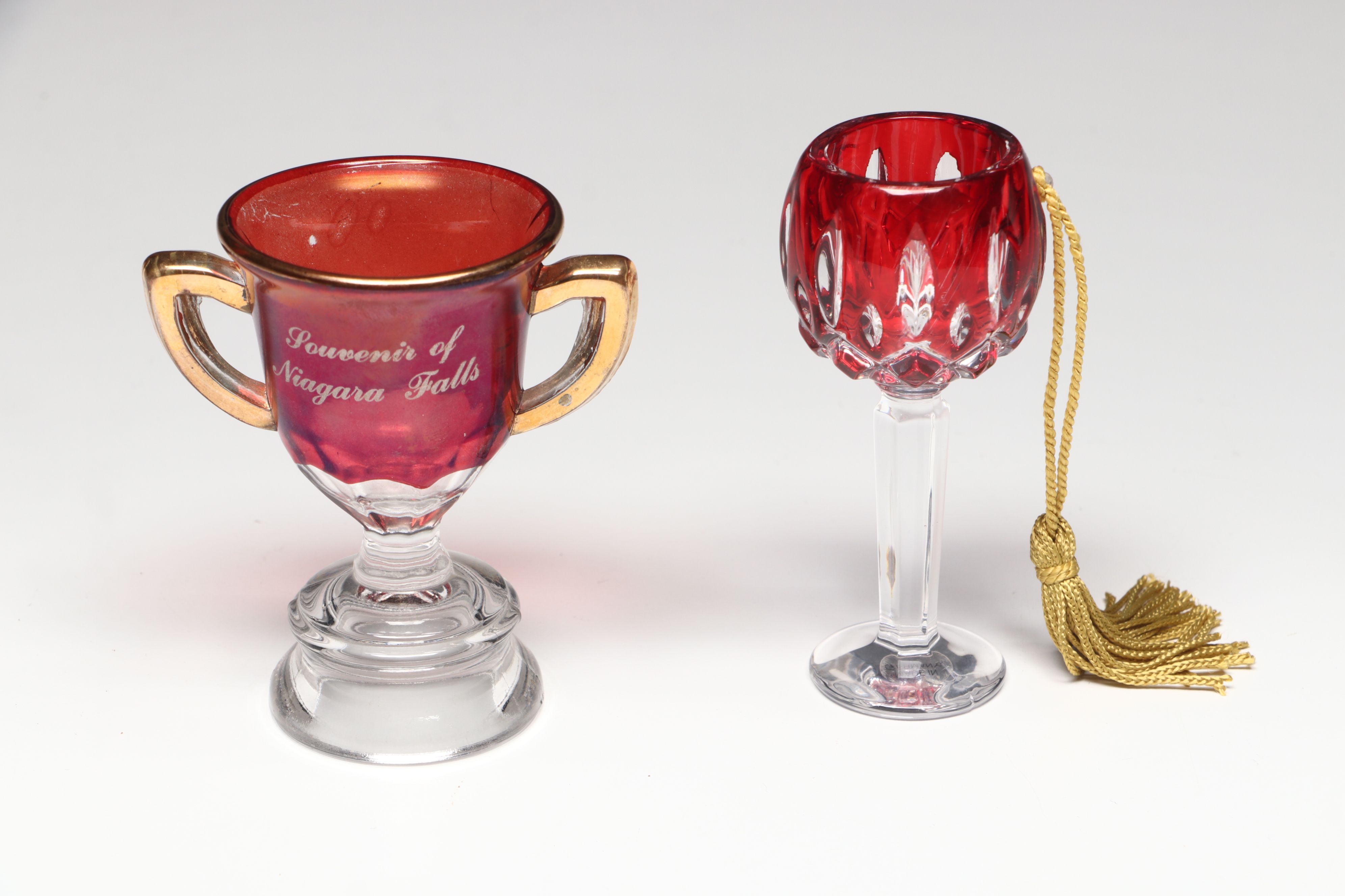 Ruby Flashed with More Antique and Vintage Souvenir Mugs and Goblets