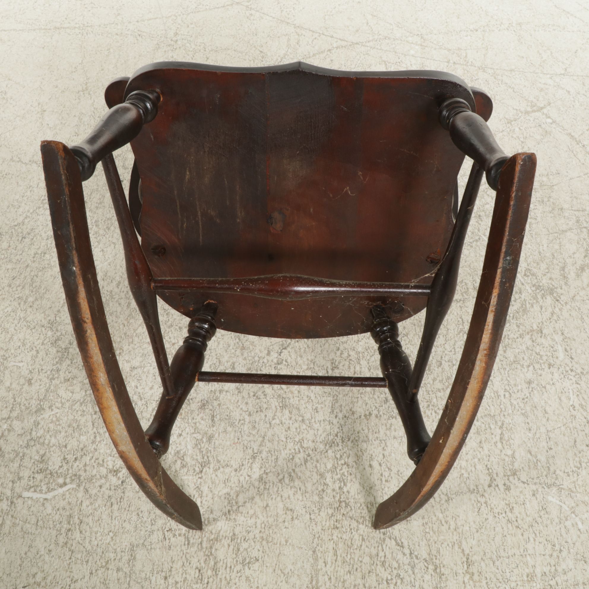 Carved Walnut Rocking Chair, Early to Mid-20th Century