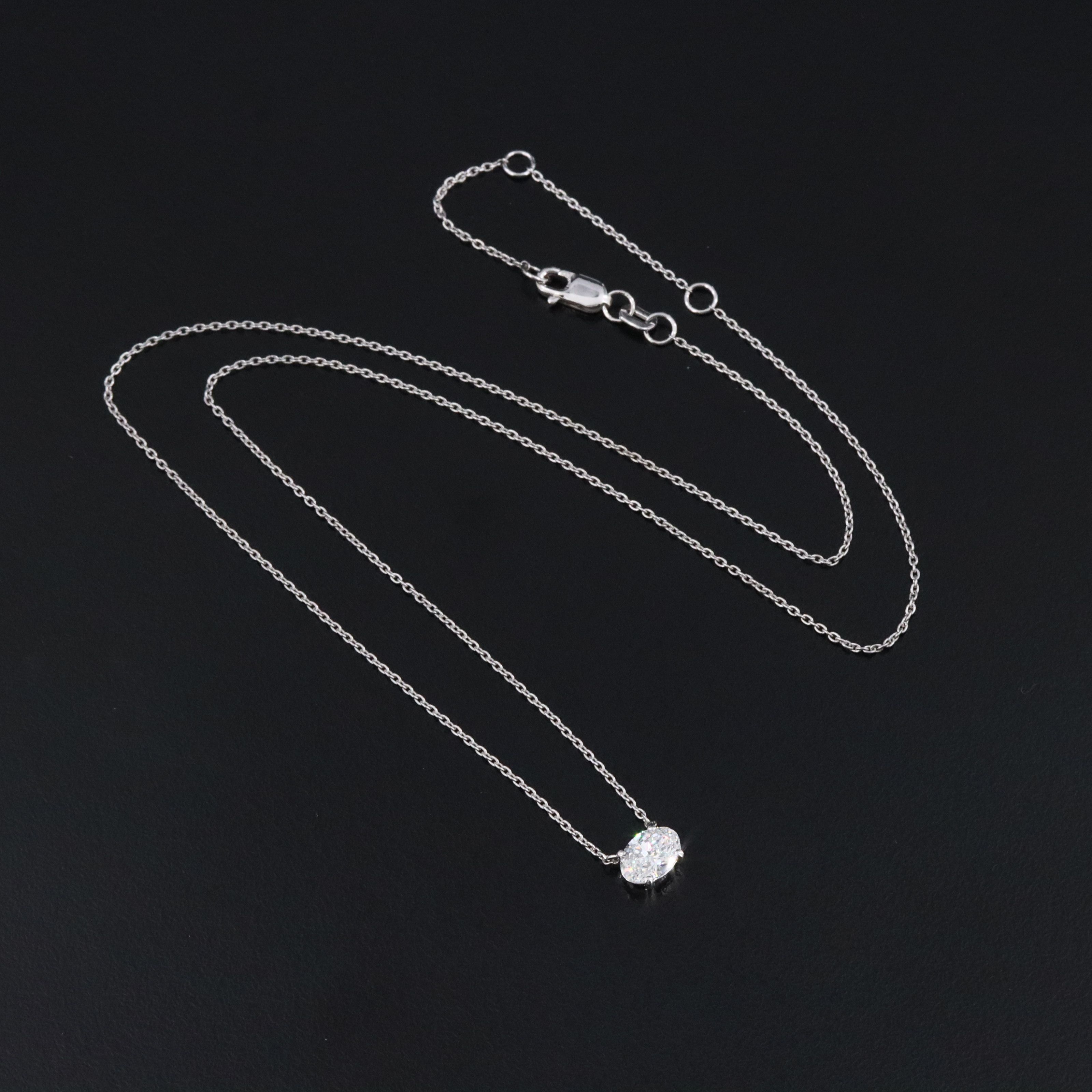 14K 0.50 CT Lab Grown Diamond Necklace