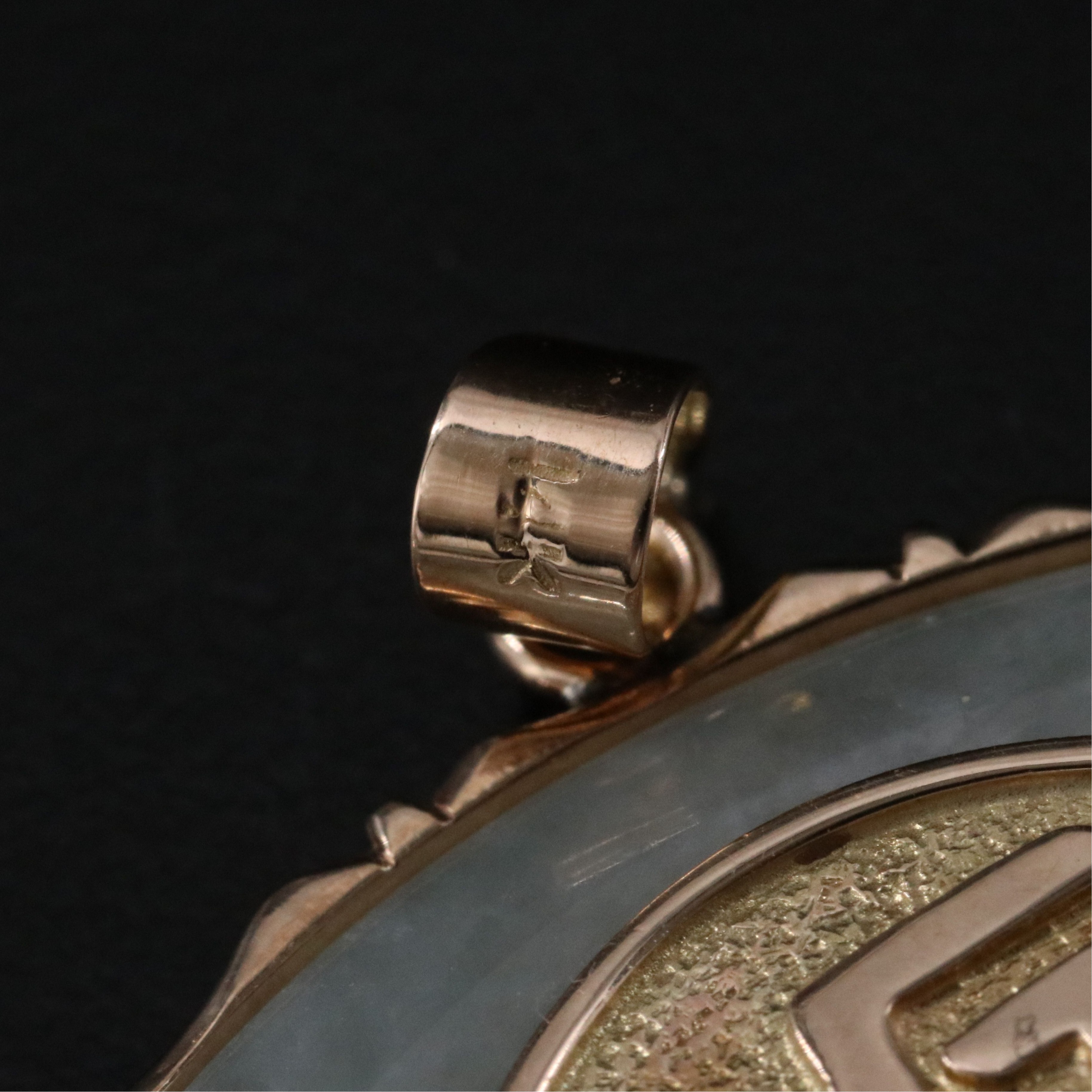 14K Jadeite "Blessing" Pendant