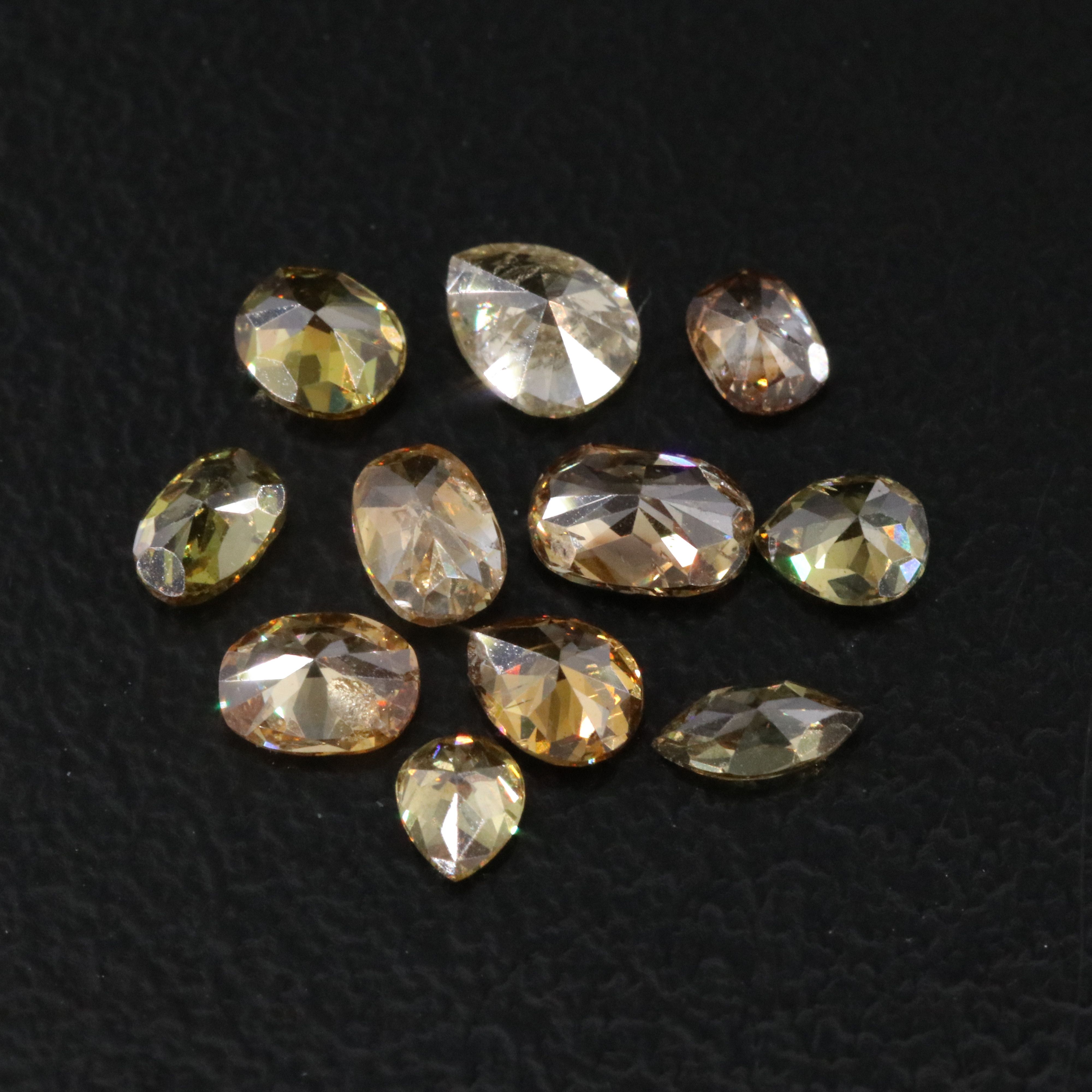 Loose 1.56 CTW Diamond Lot Including Fancy Color