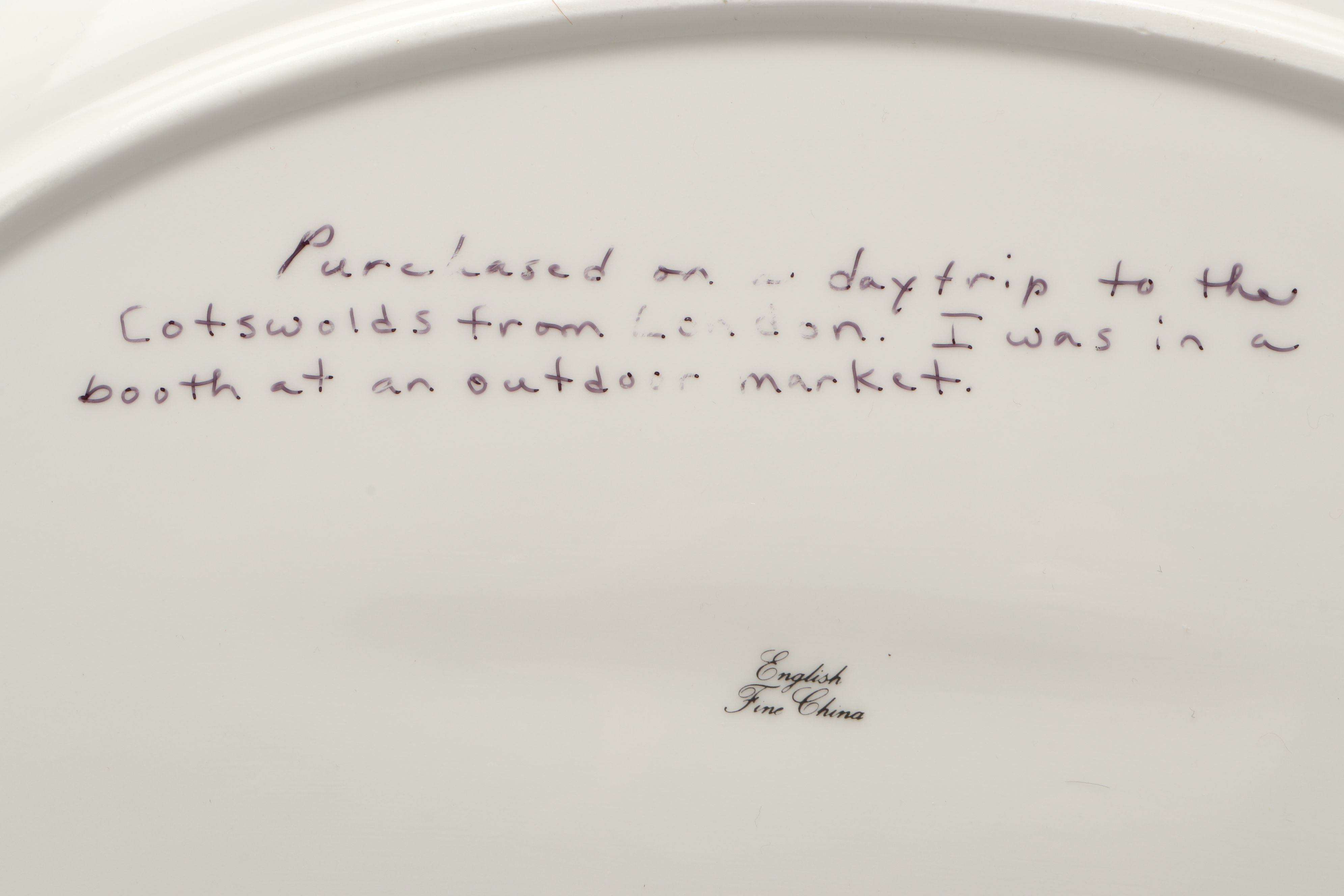 English Bone China Woodland Animal Platter, Late 20th Century