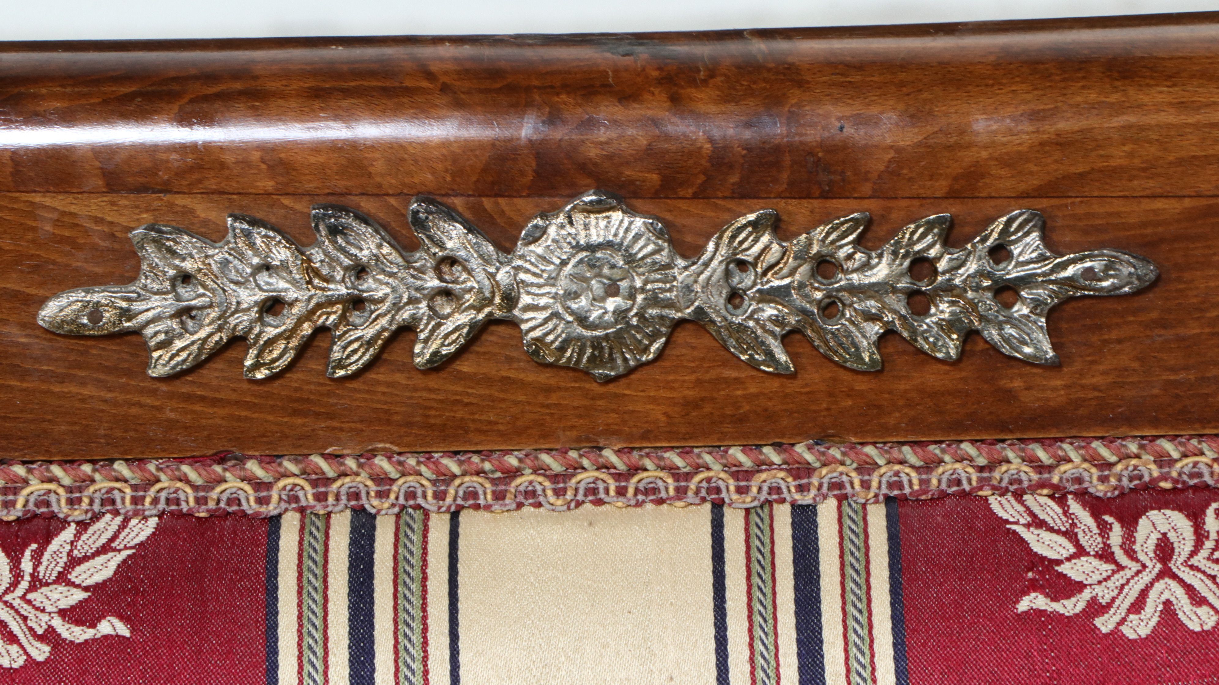 Pair of Empire Style Mahogany Side Chairs