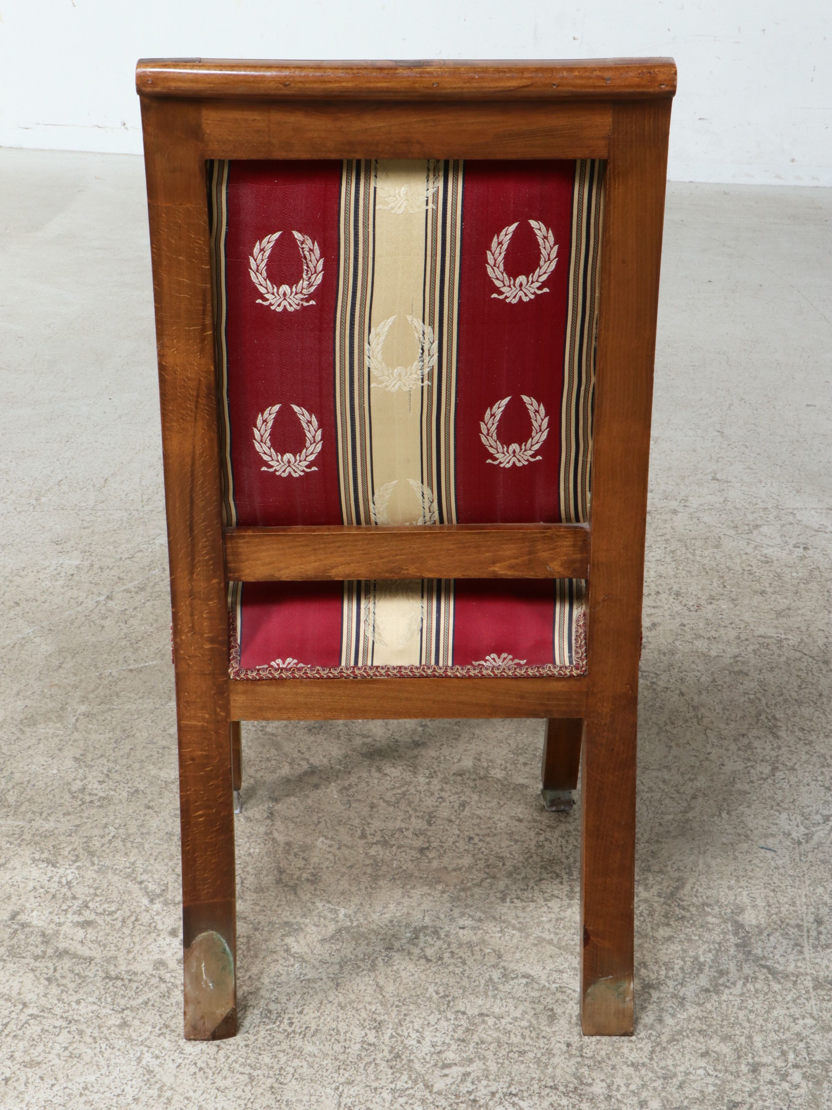 Pair of Empire Style Mahogany Side Chairs
