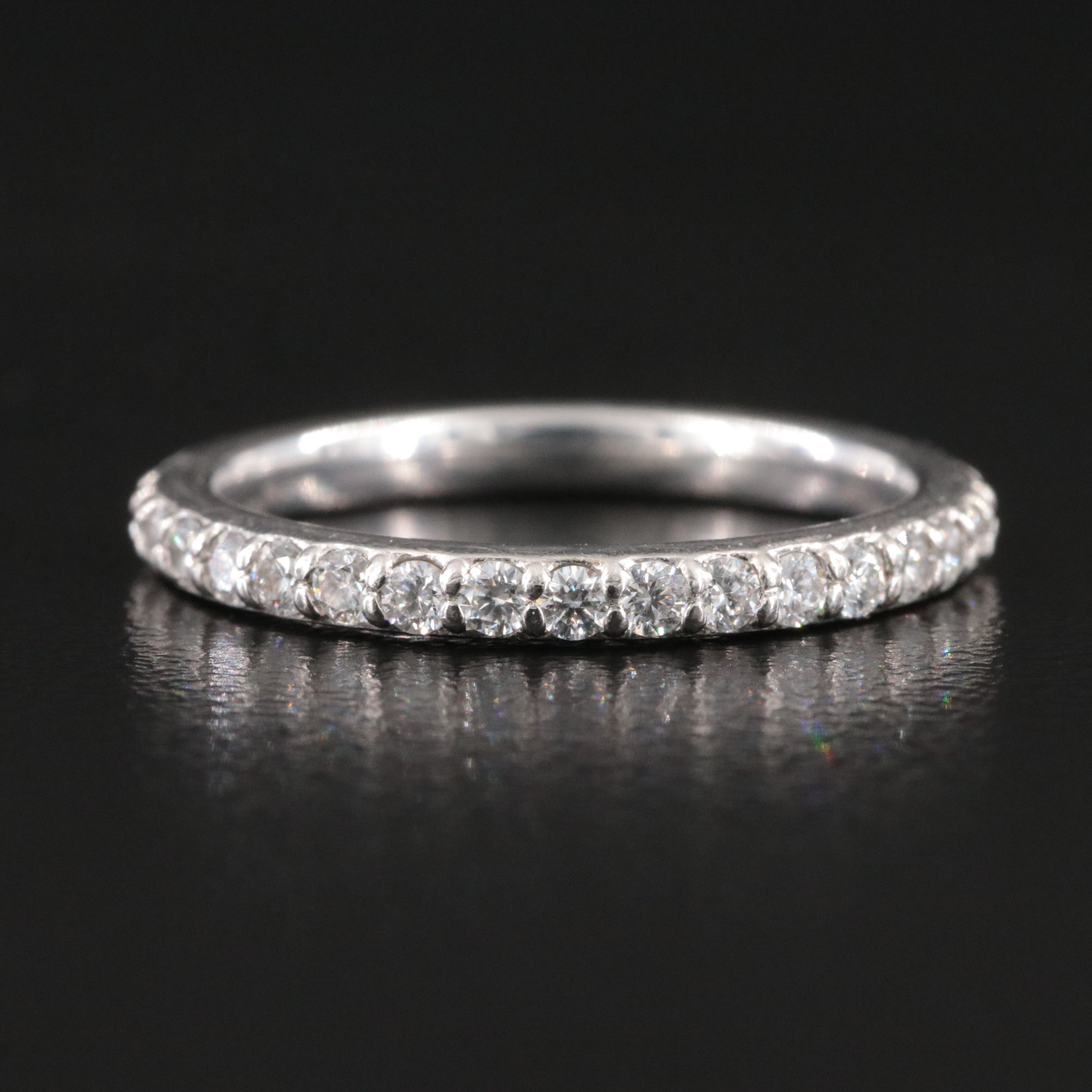 Platinum 0.68 CTW Diamond Eternity Band