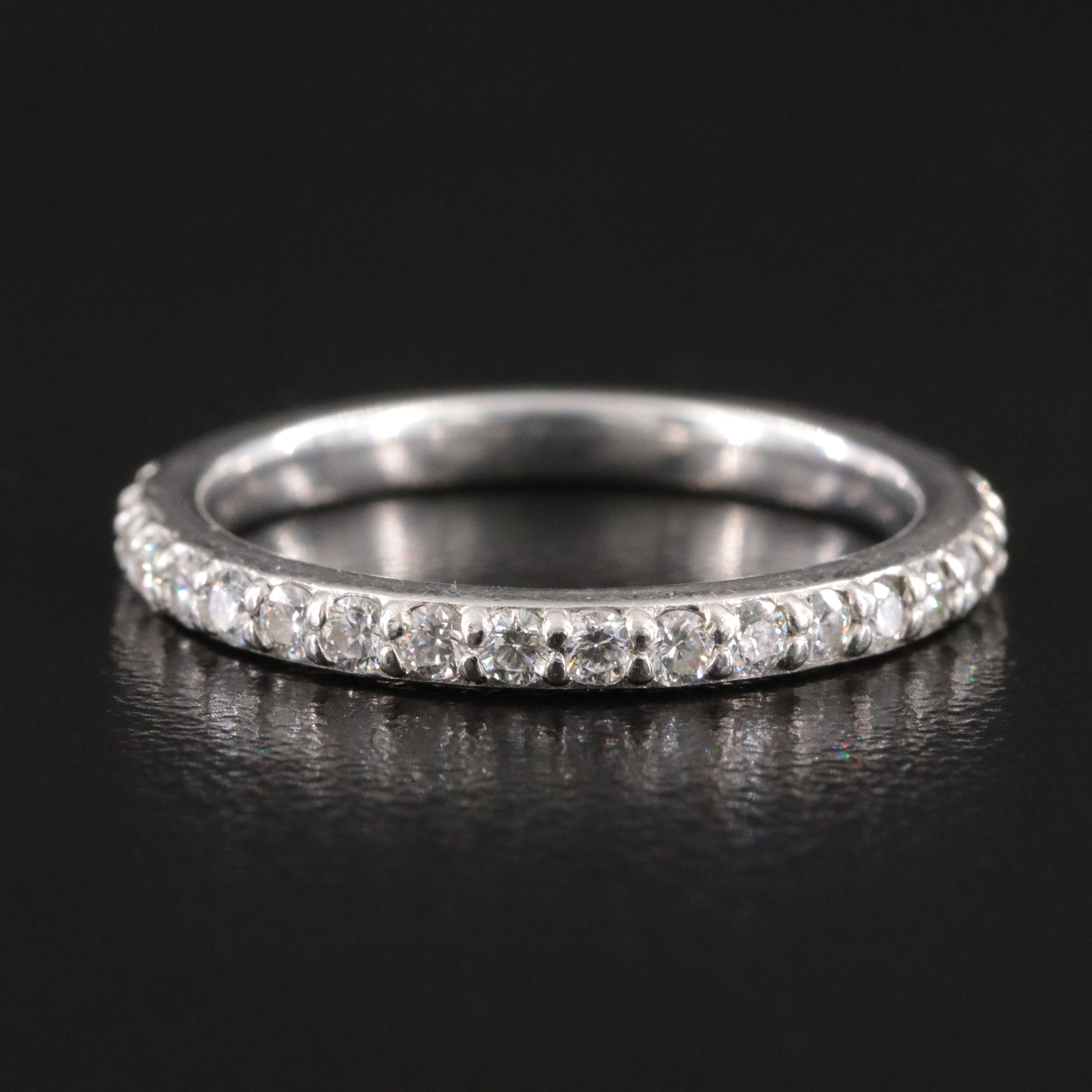 Platinum 0.68 CTW Diamond Eternity Band