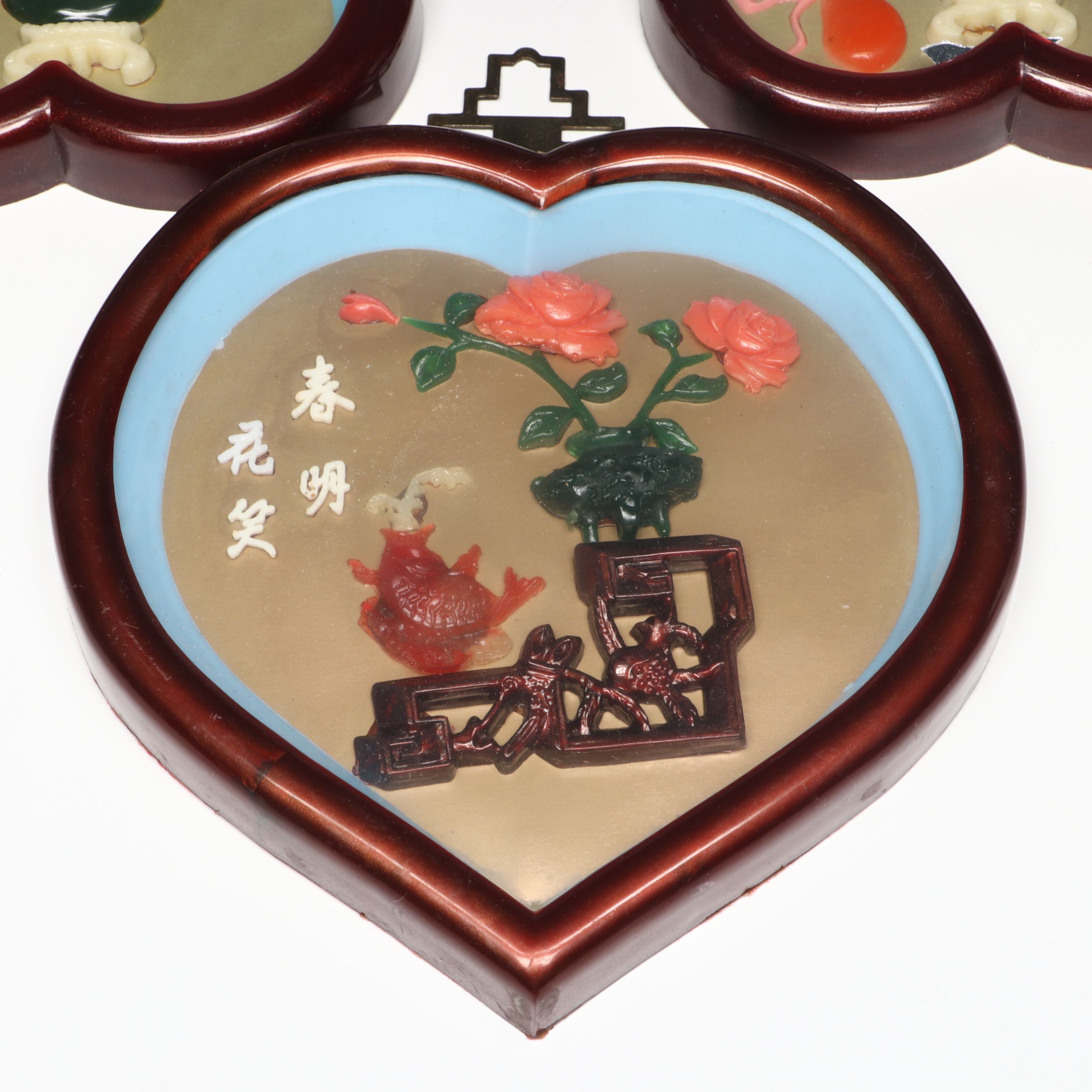 Taiwanese Resin Floral Bouquets Wall Hanging Décor