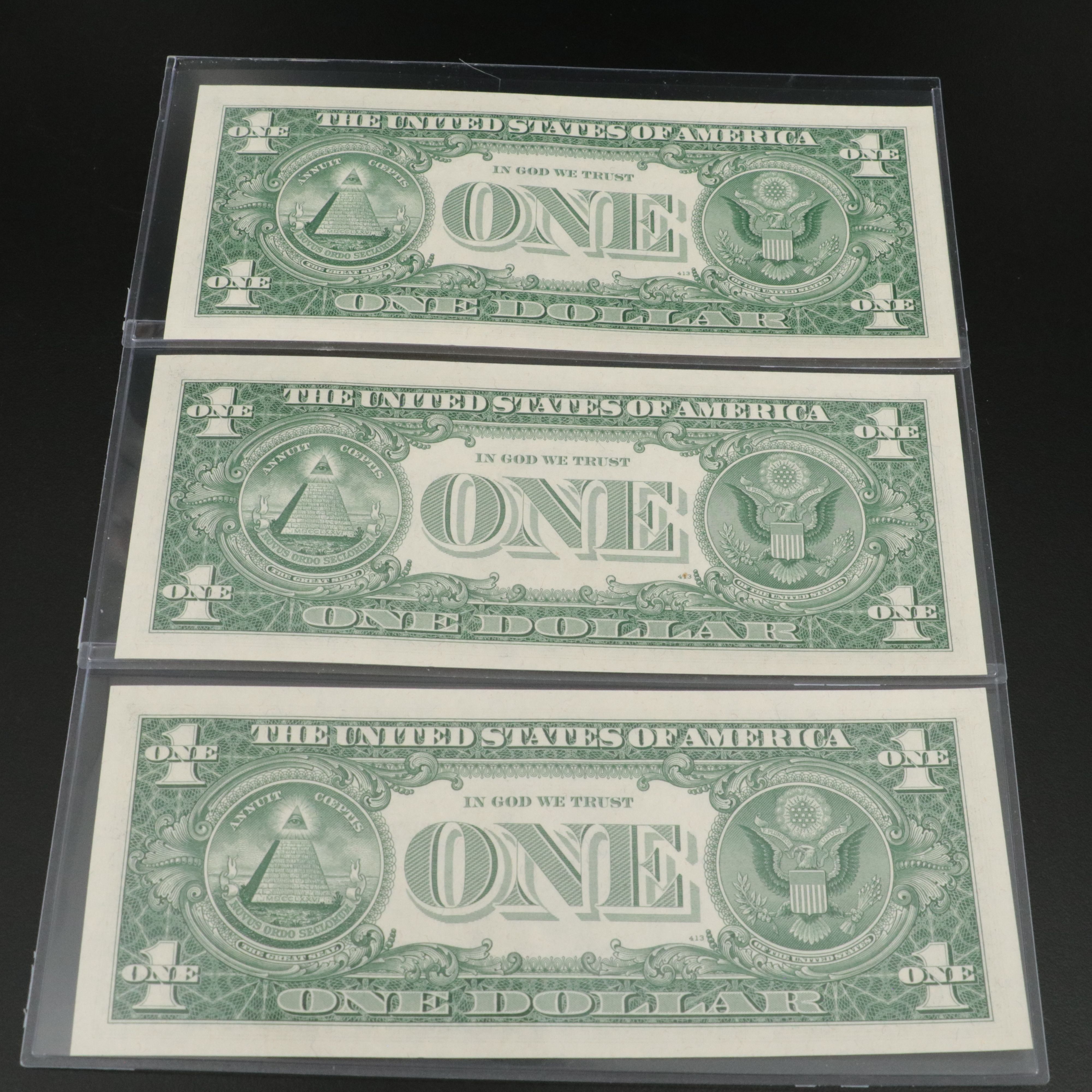 Ten 1957 A Silver Certificates All Have Consecutive Serial Numbers