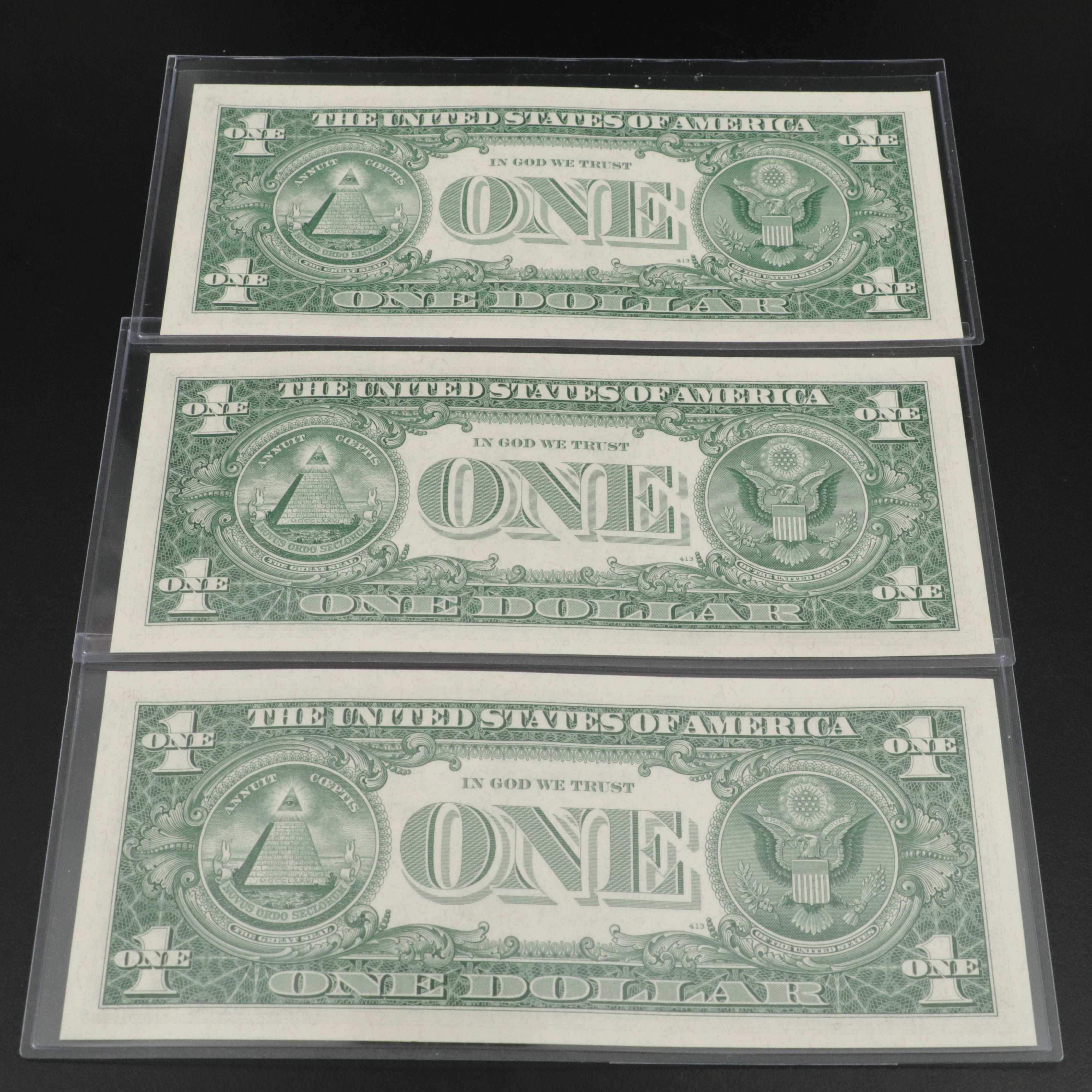 Ten 1957 A Silver Certificates All Have Consecutive Serial Numbers