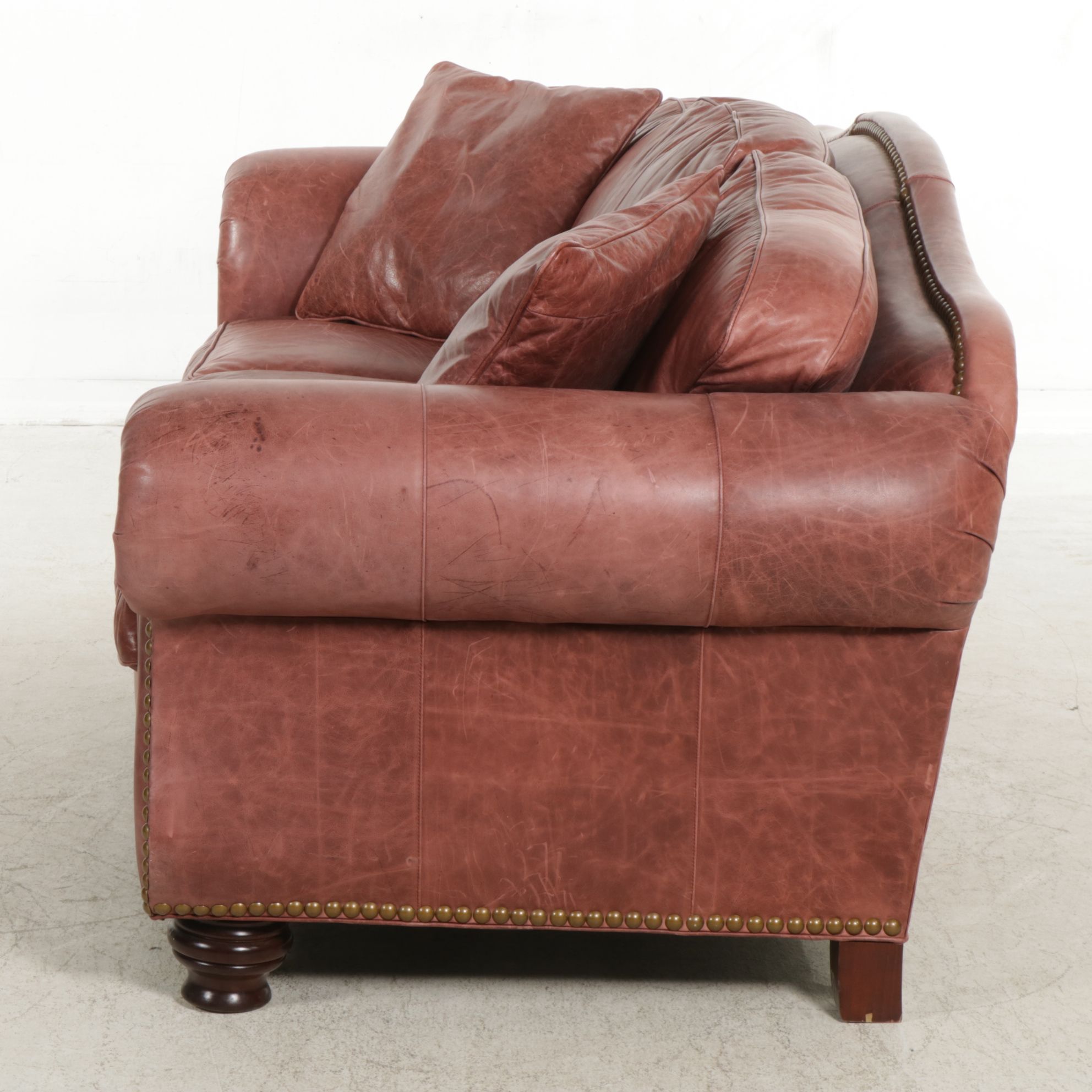 Thomasville Leather Upholstered Sofa, 1996