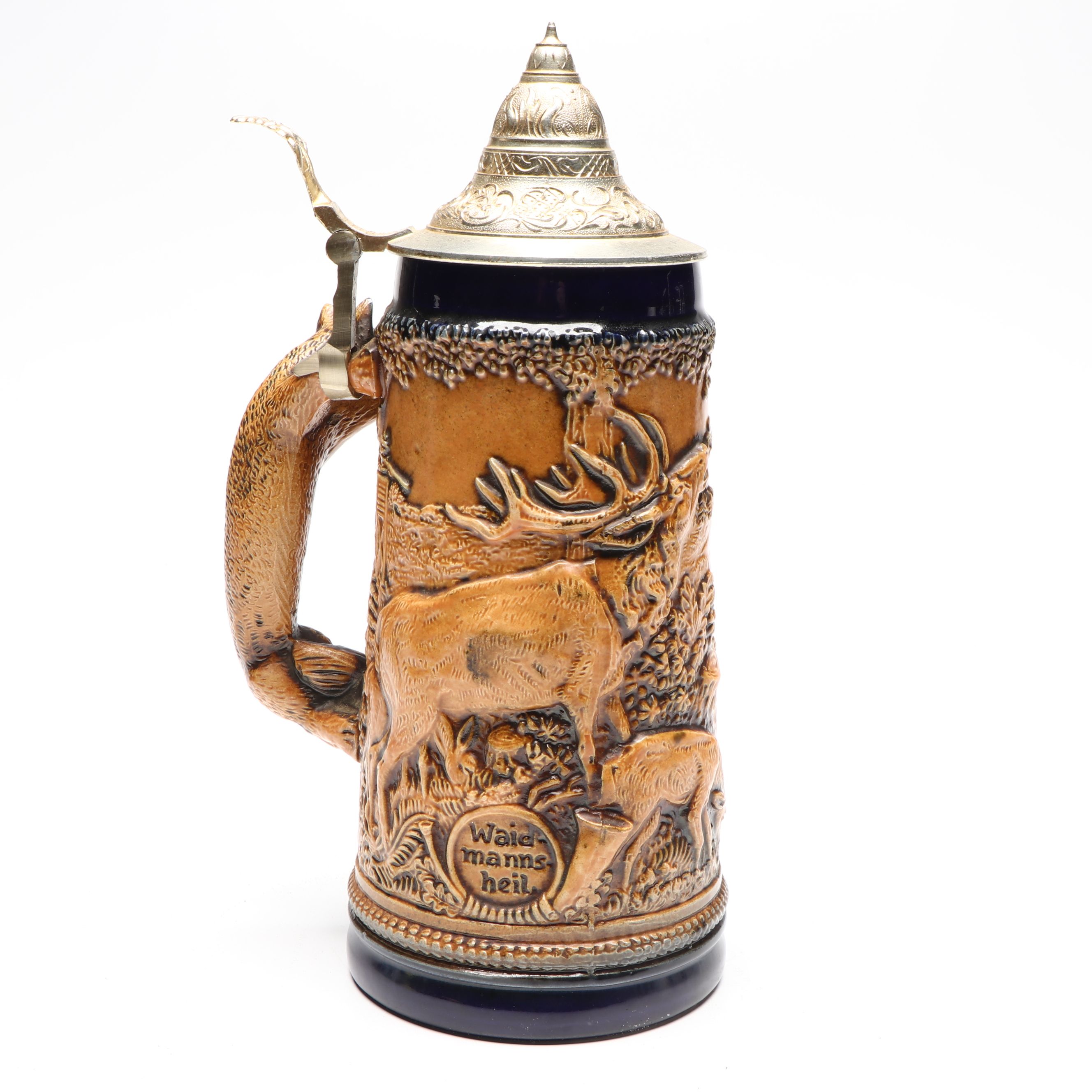 Gerz Salt Glazed Stoneware Beer Stein, Mid to Late 20th Century
