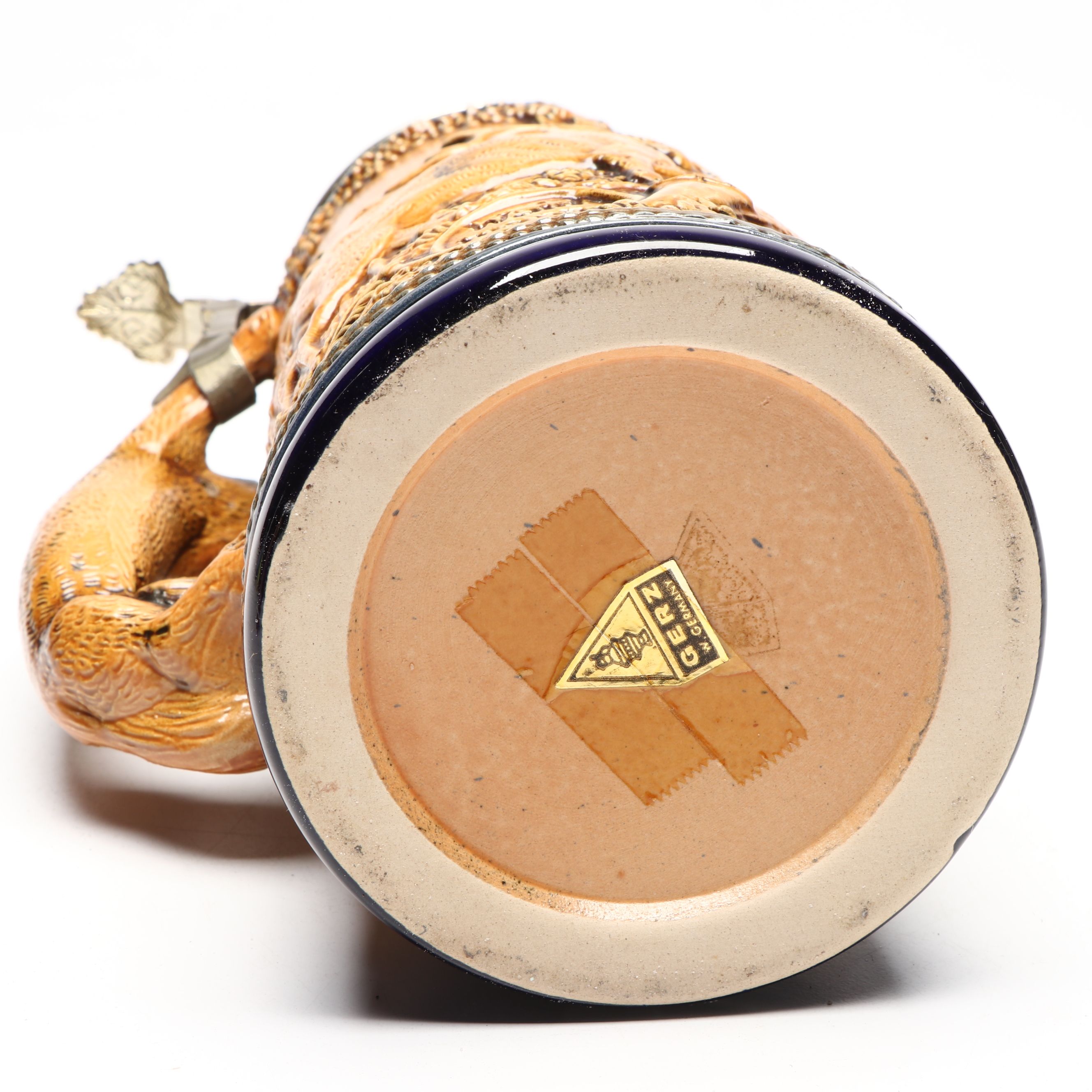 Gerz Salt Glazed Stoneware Beer Stein, Mid to Late 20th Century