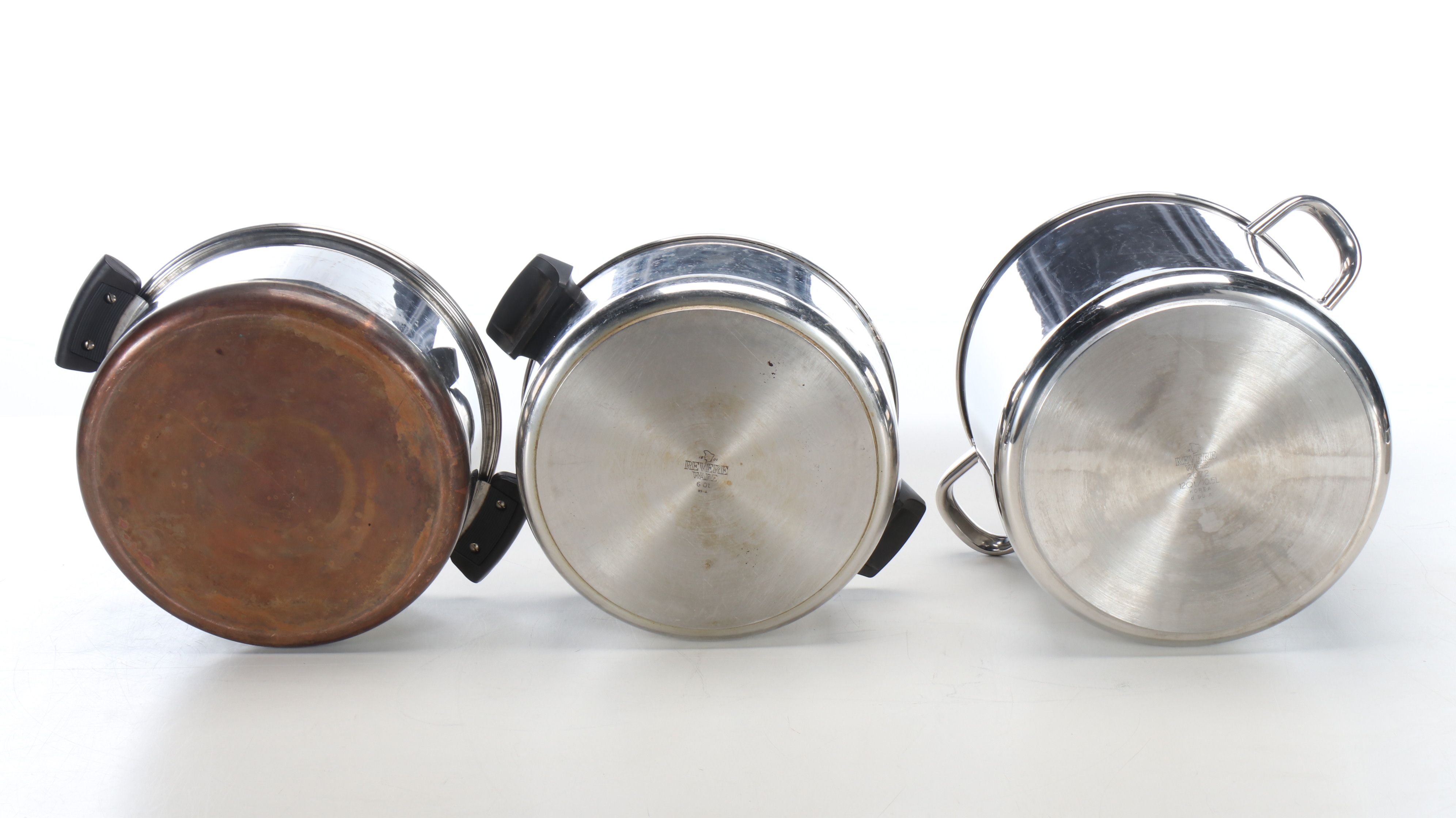 Revere Ware Stainless Steel Pots with Other Bakeware