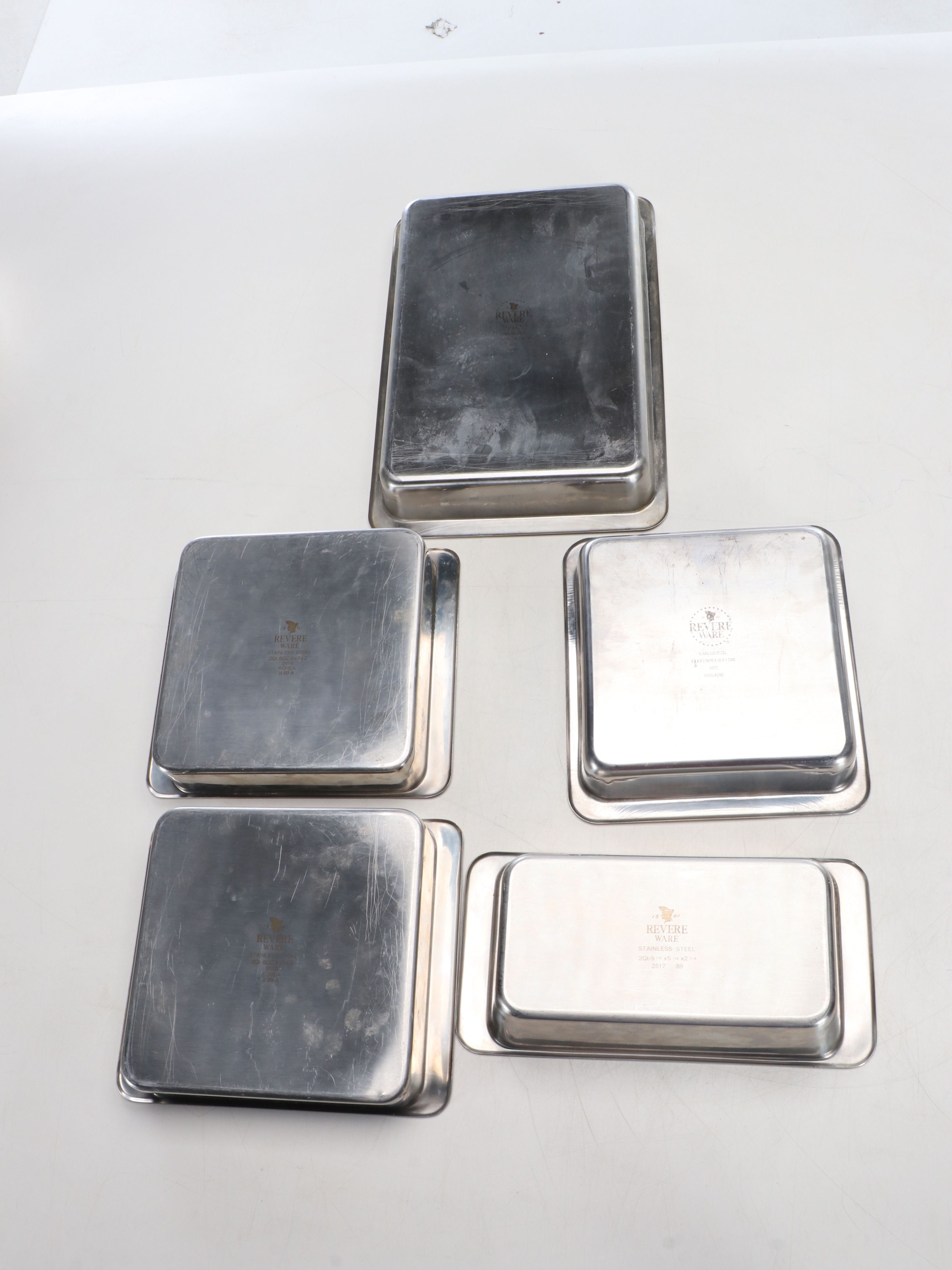 Revere Ware Stainless Steel Pots with Other Bakeware