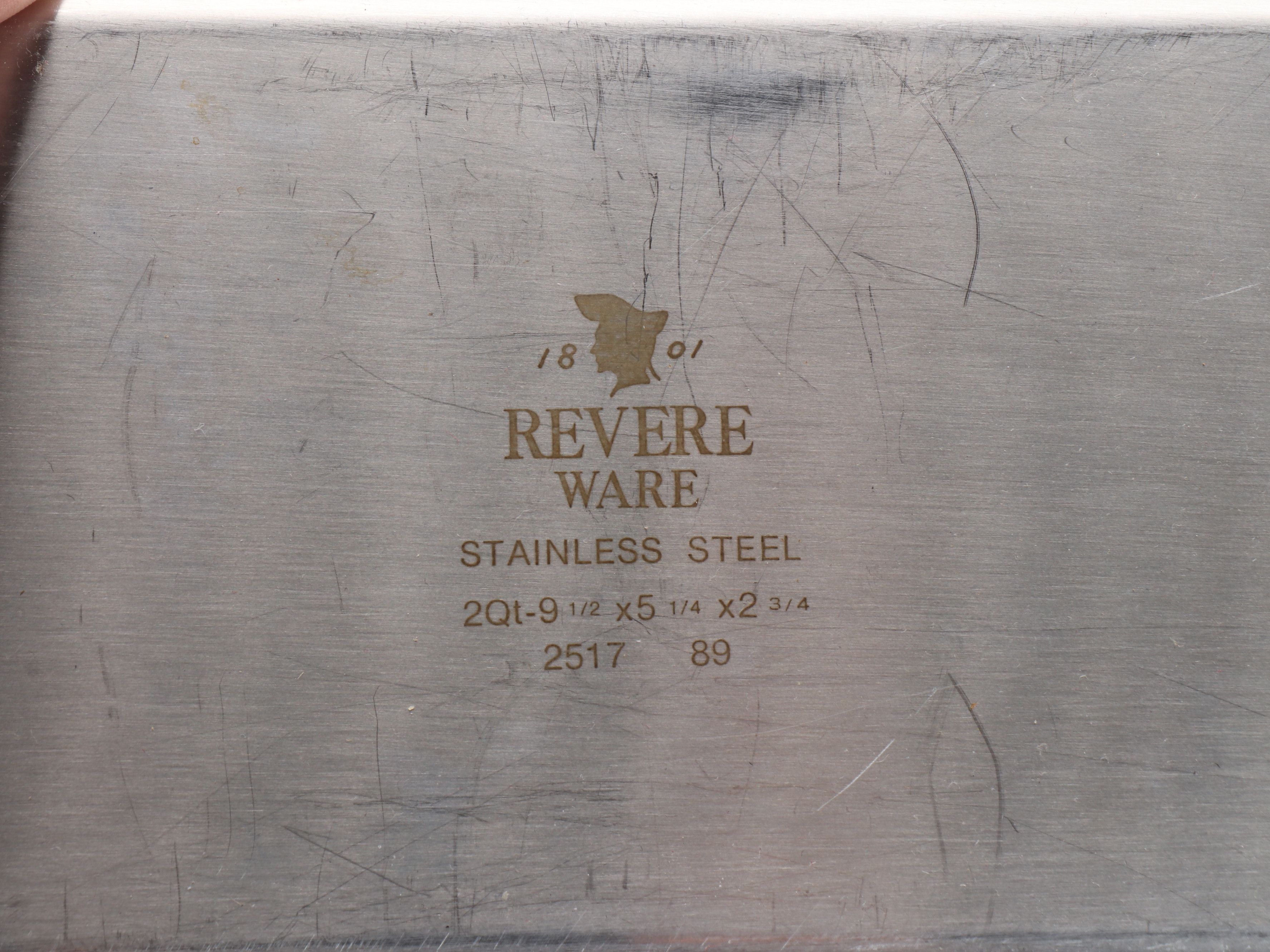 Revere Ware Stainless Steel Pots with Other Bakeware