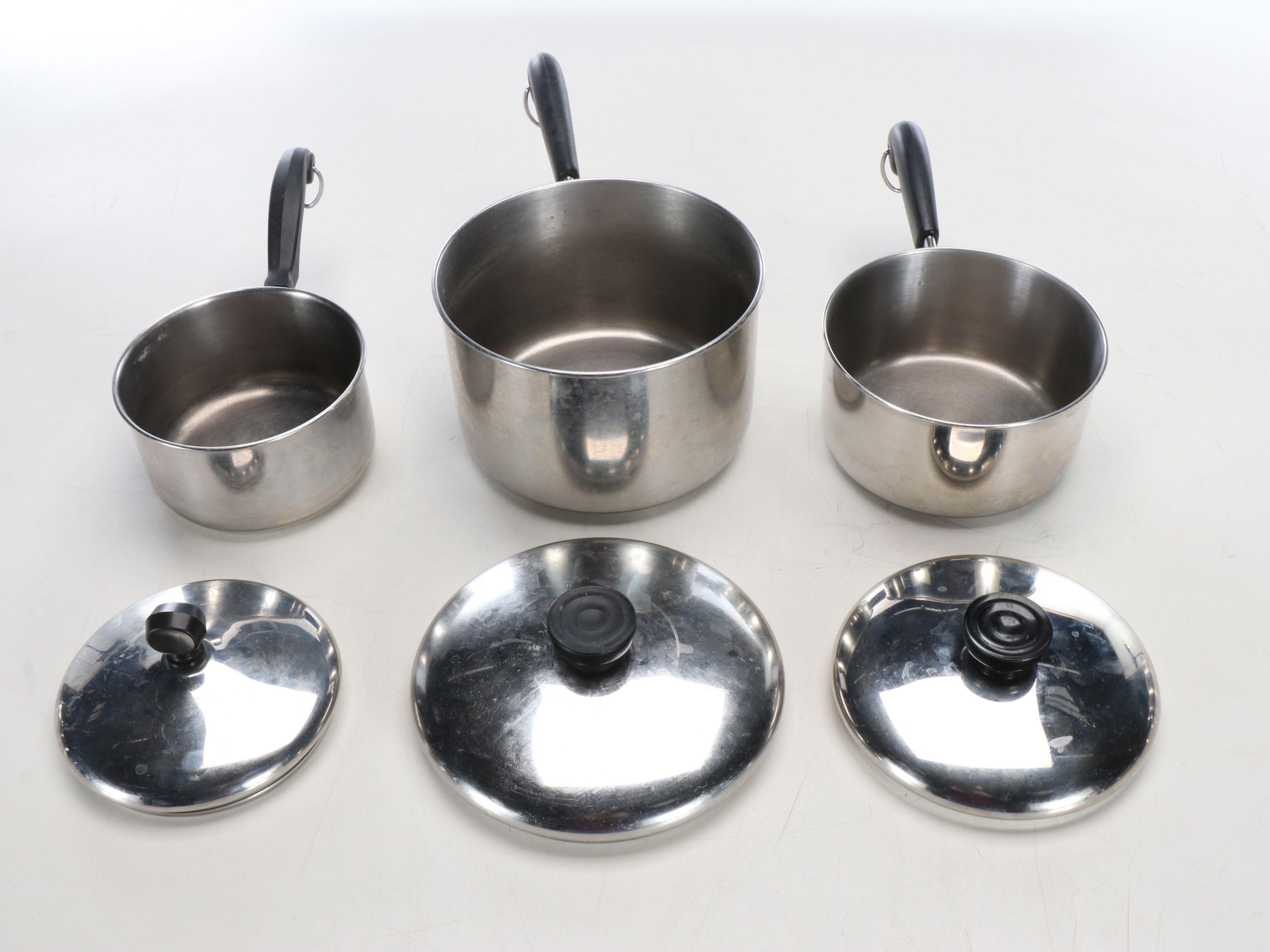 Revere Ware Stainless Steel Pots with Other Bakeware