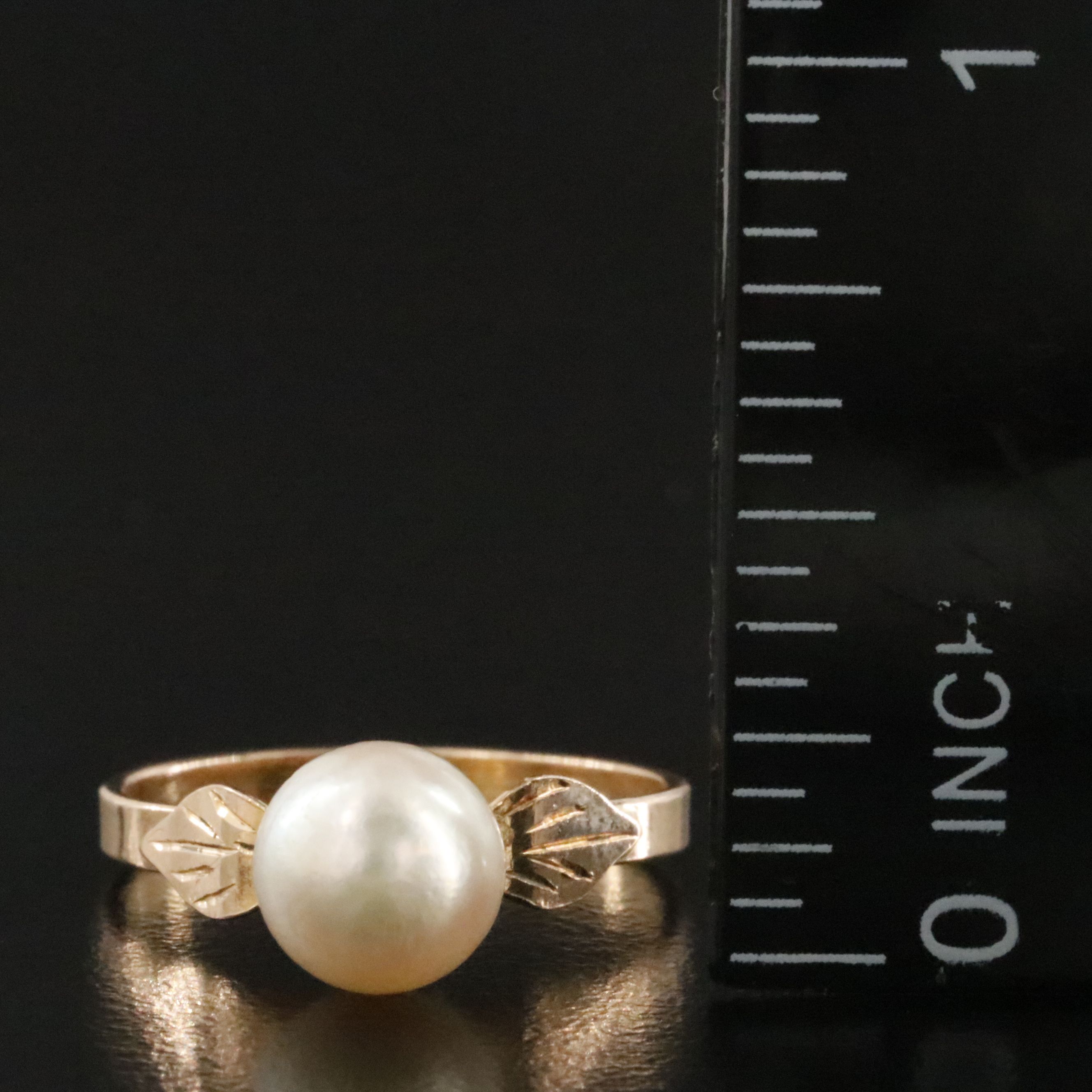 18K Pearl Ring
