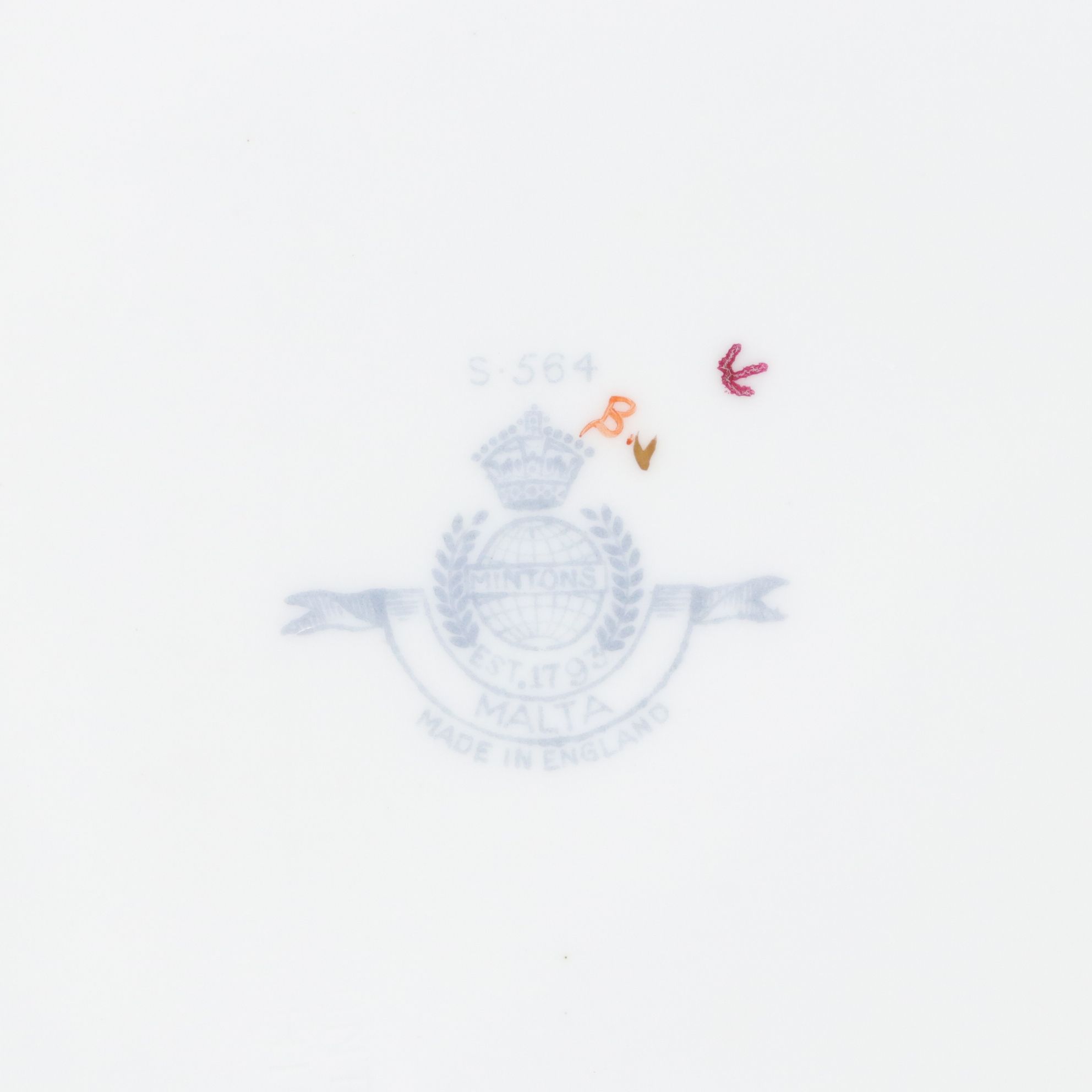 Minton "Malta Blue" Gilt Rimmed Plates, Footed Cups and More