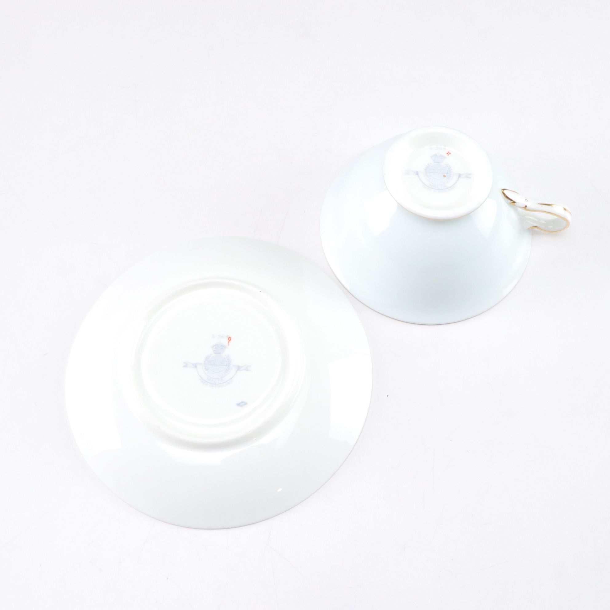 Minton "Malta Blue" Gilt Rimmed Plates, Footed Cups and More