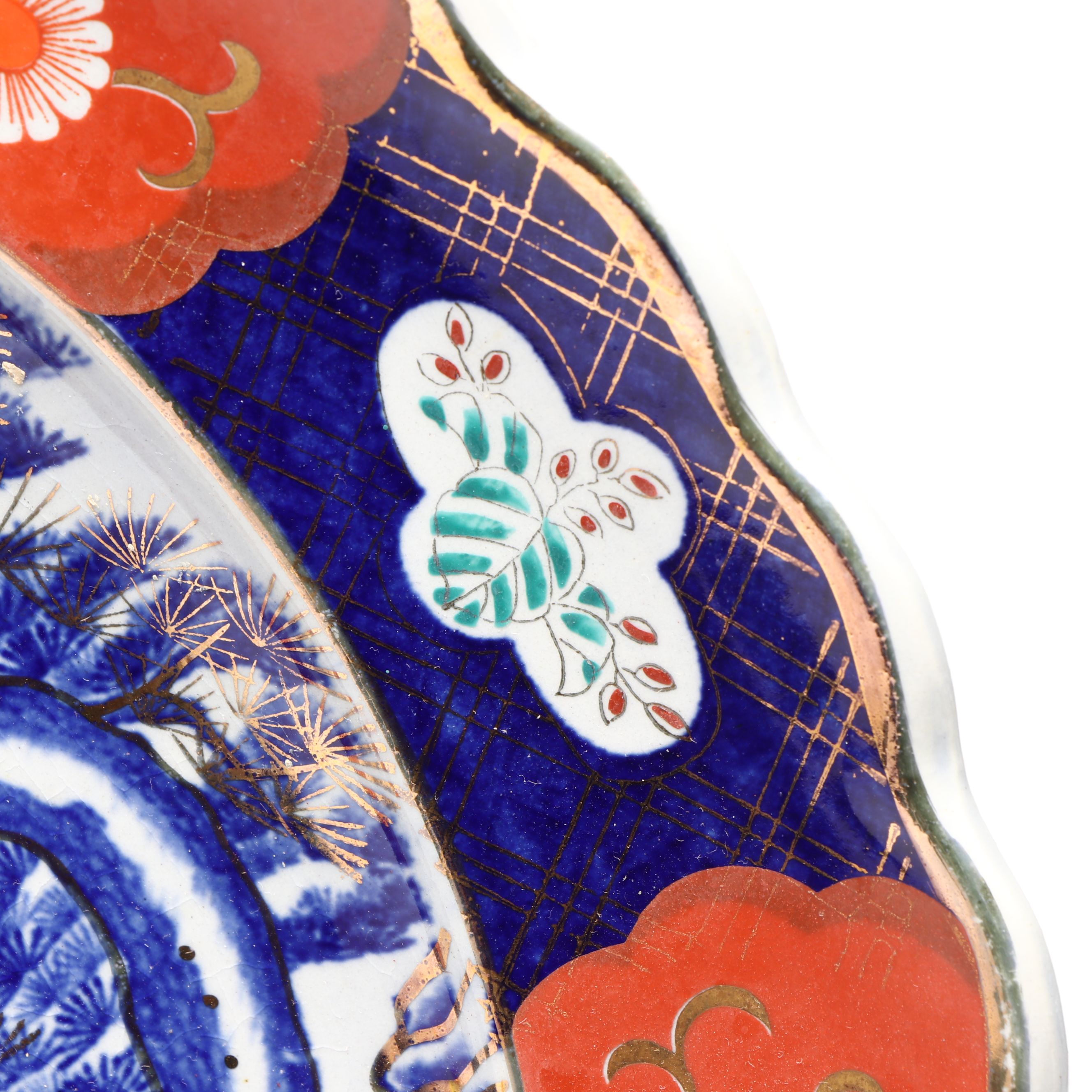 Japanese Imari Ware Hand-Painted Porcelain Plate