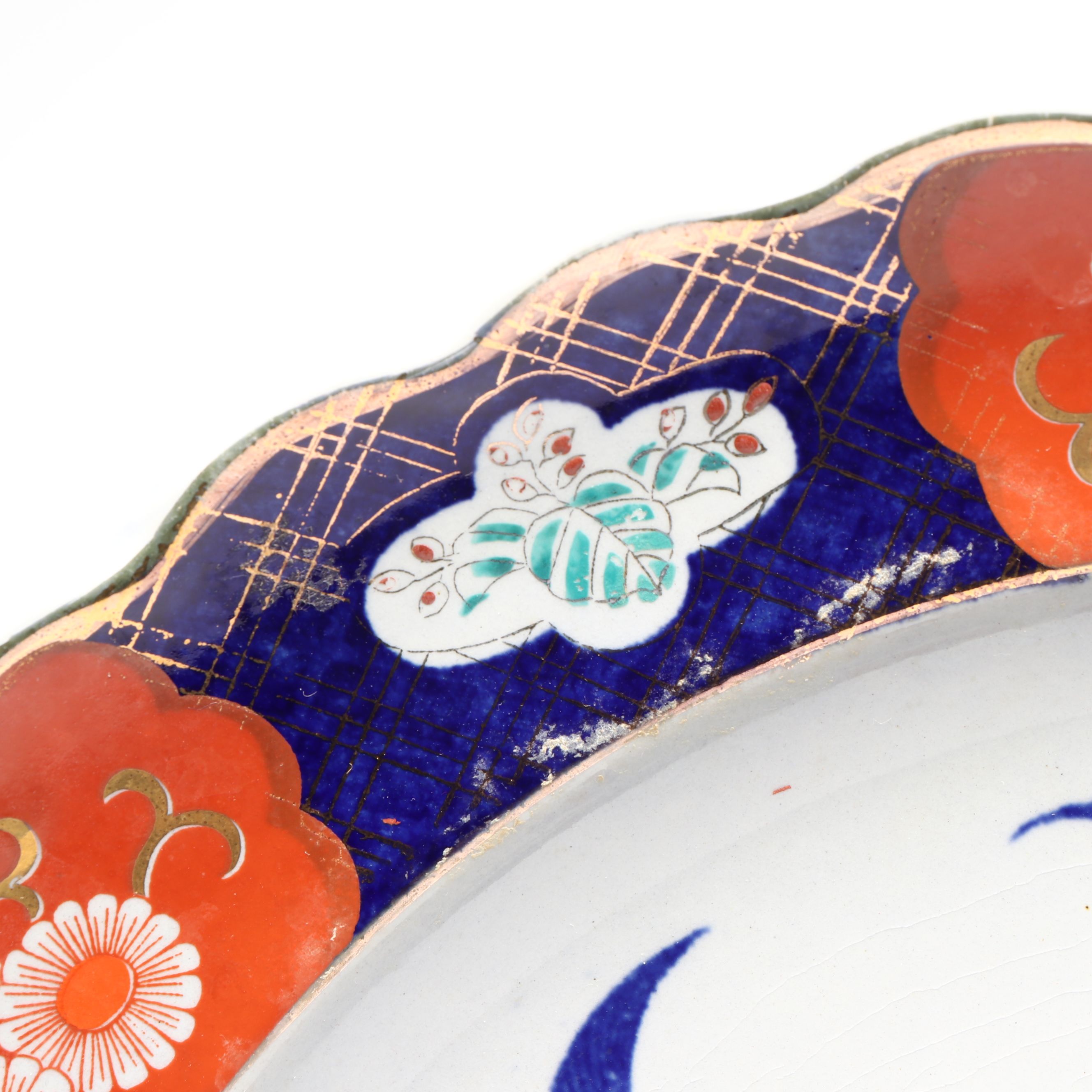 Japanese Imari Ware Hand-Painted Porcelain Plate