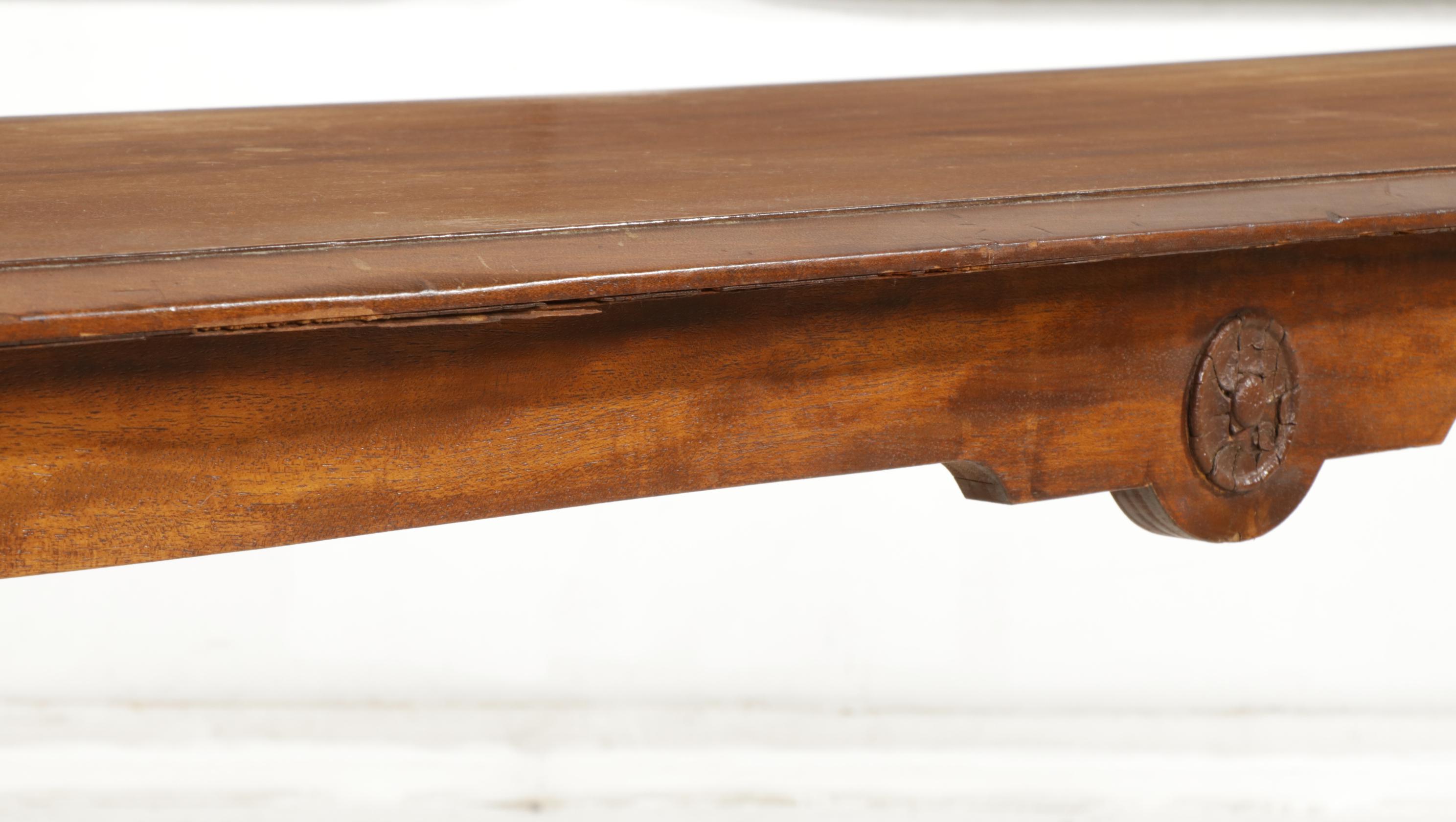 Queen Anne Style Mahogany Console Table