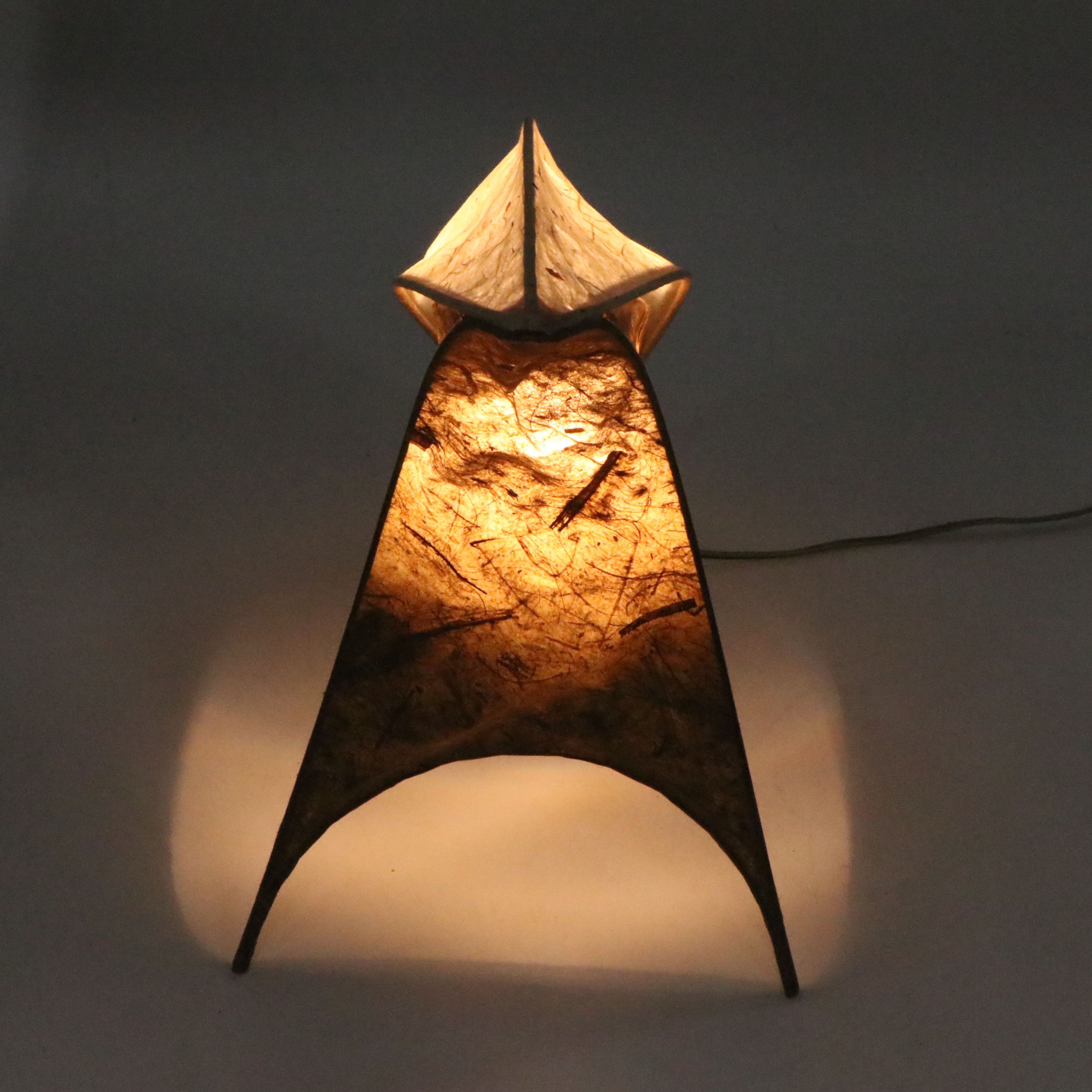 Abstract Two-Tone Paper Accent Lamp