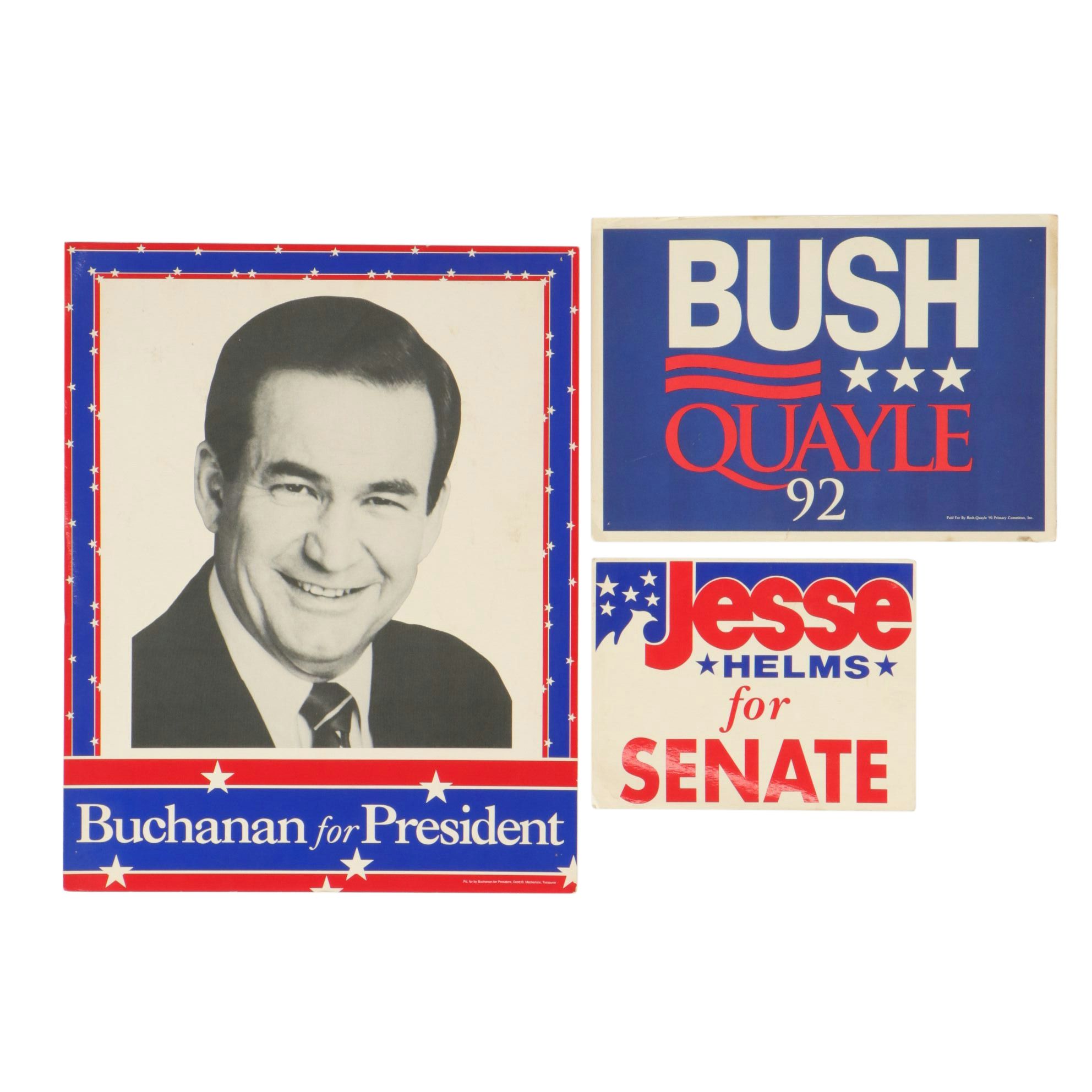 Democratic and Republican Posters and Yard Signs for Political Ads