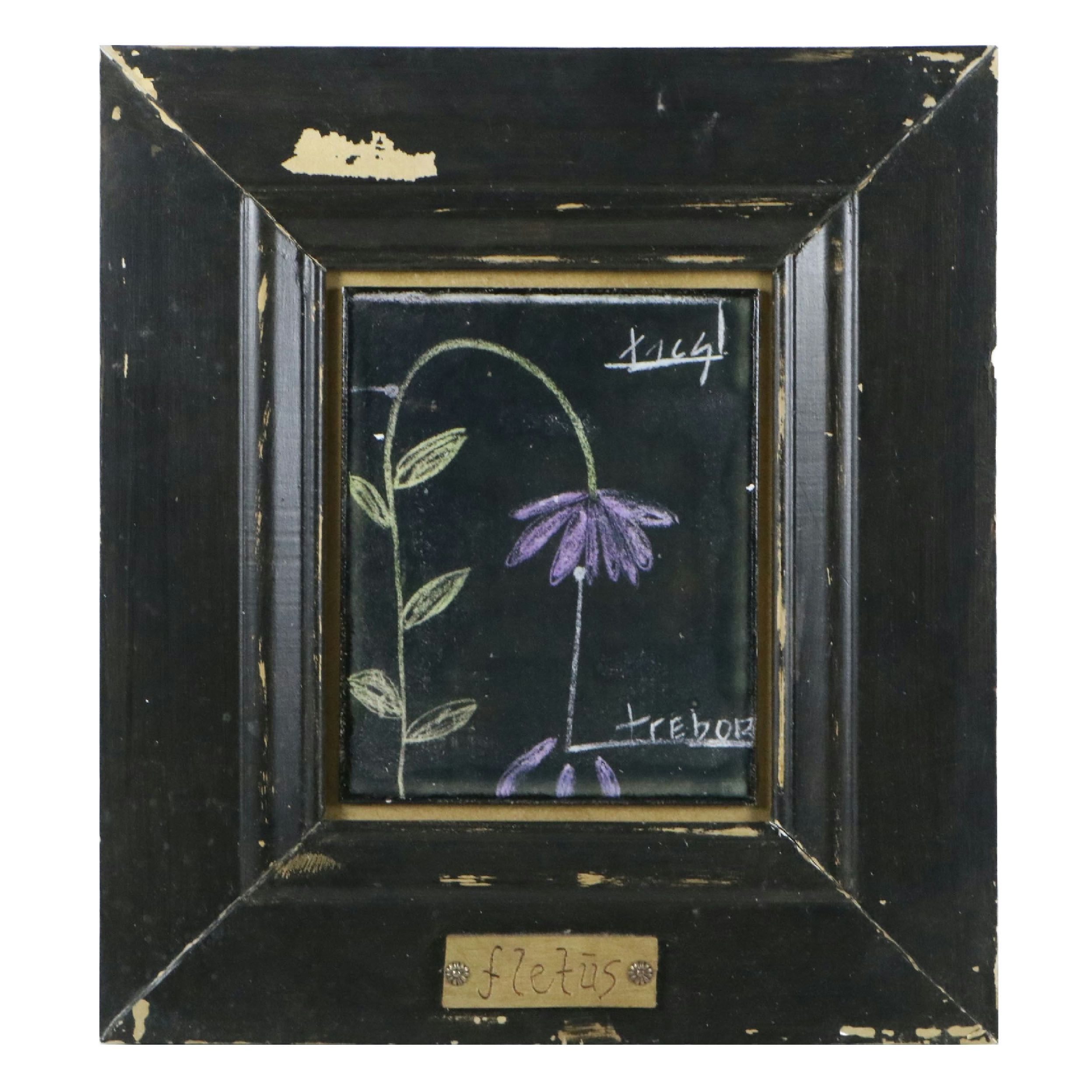 Offset Lithograph Printed Tile "fletūs," 21st Century