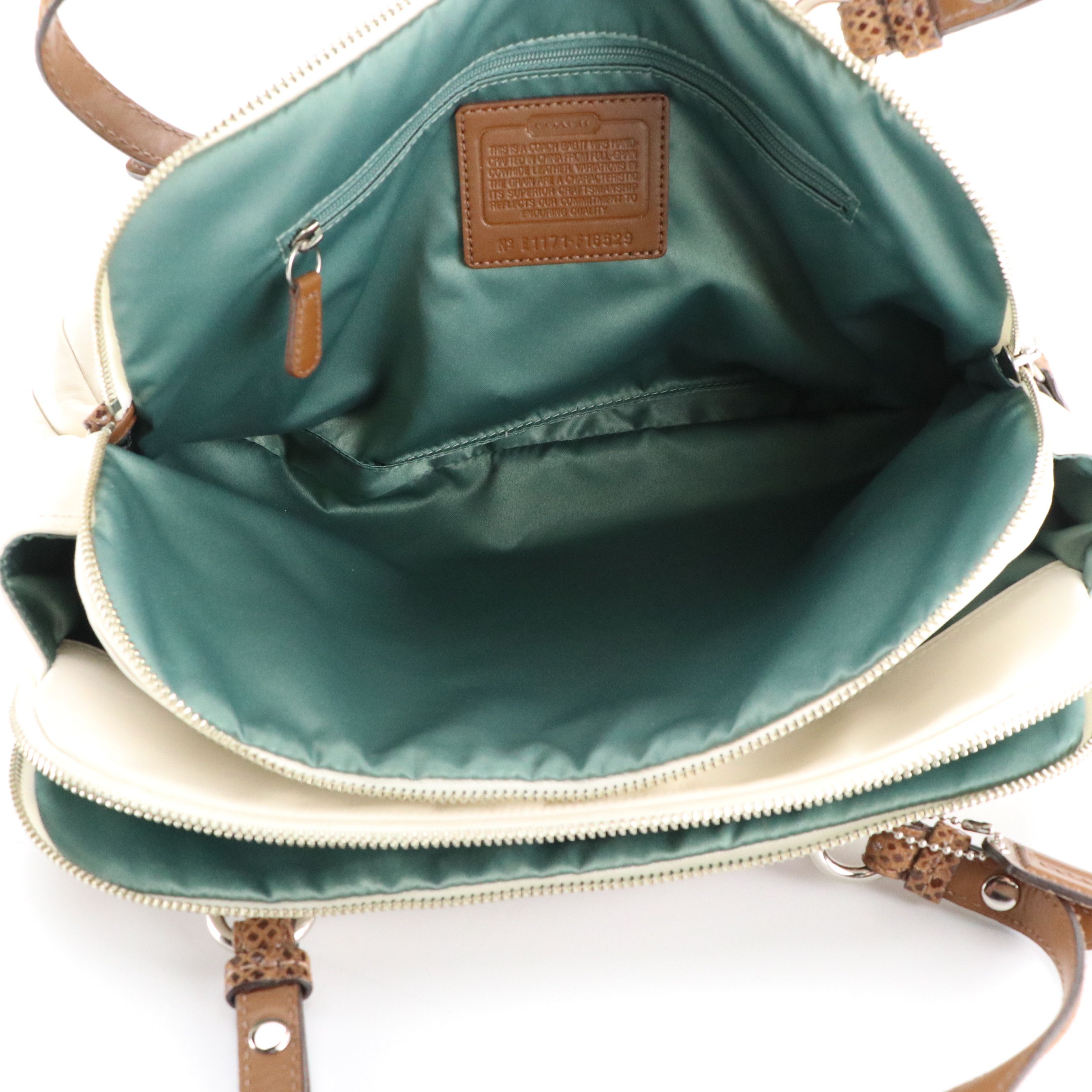 Coach Penelope Bag in White Leather/Brown Snakeskin, Madewell Canteen Bag, More