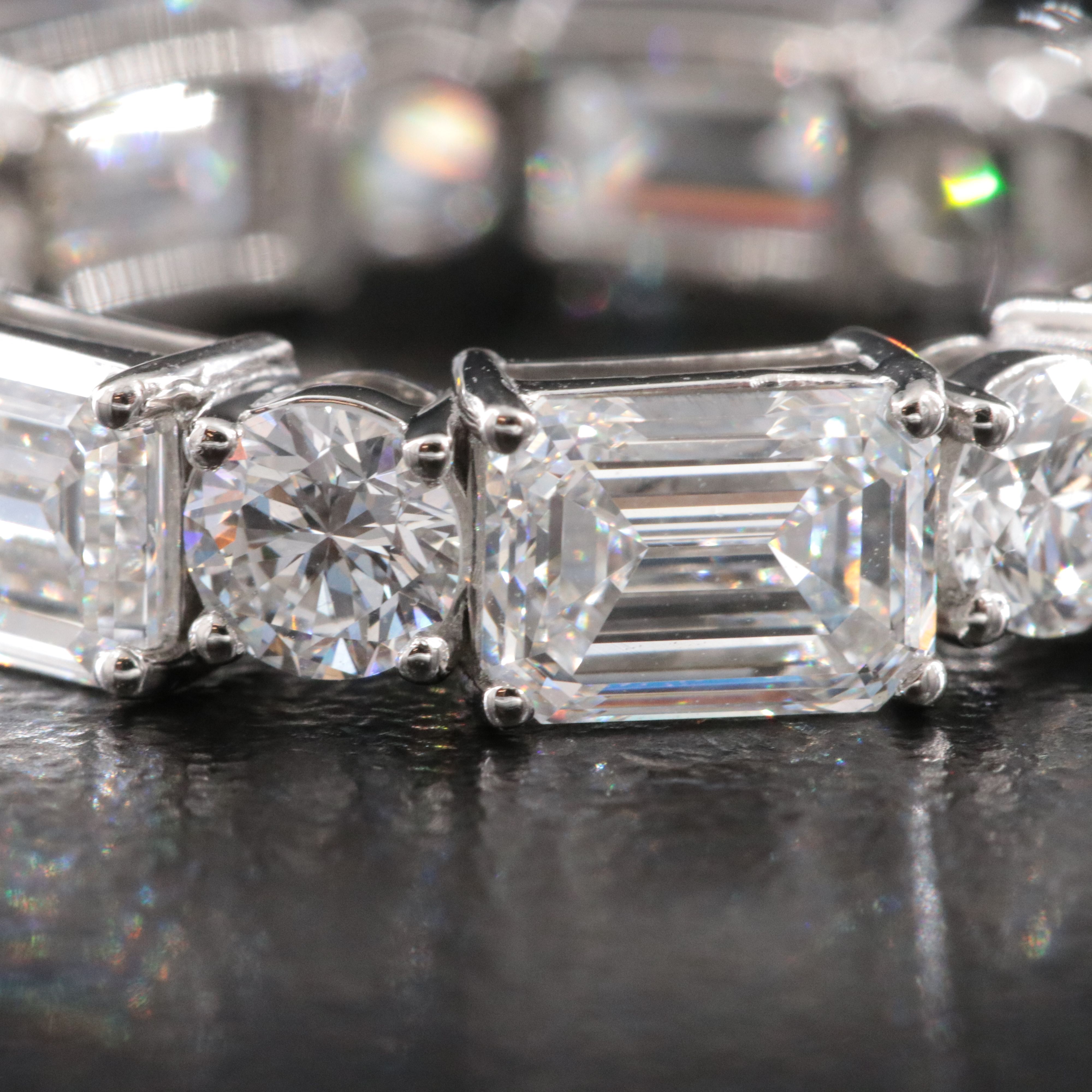 Platinum 7.26 CTW Lab Grown Diamond Eternity Band