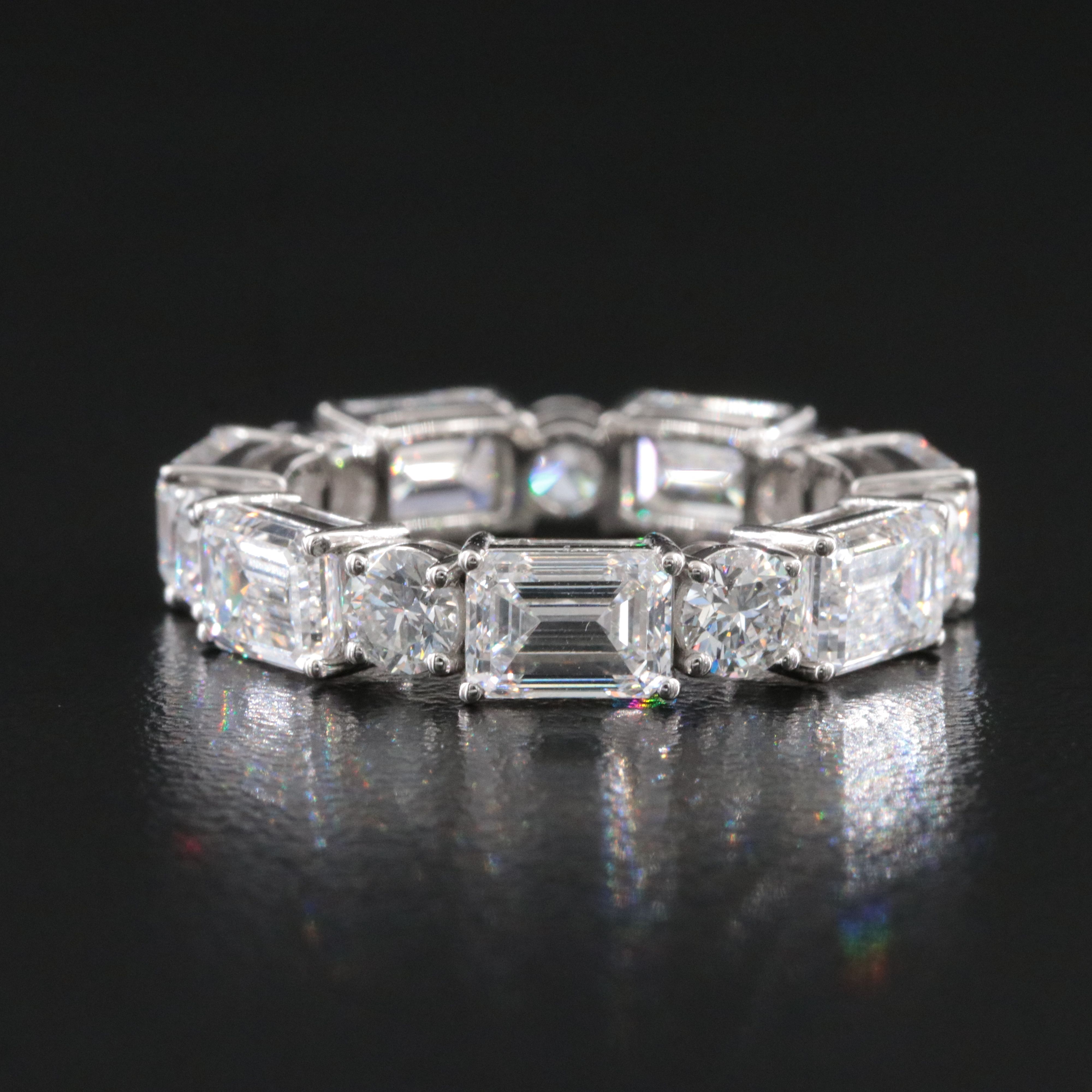 Platinum 7.26 CTW Lab Grown Diamond Eternity Band