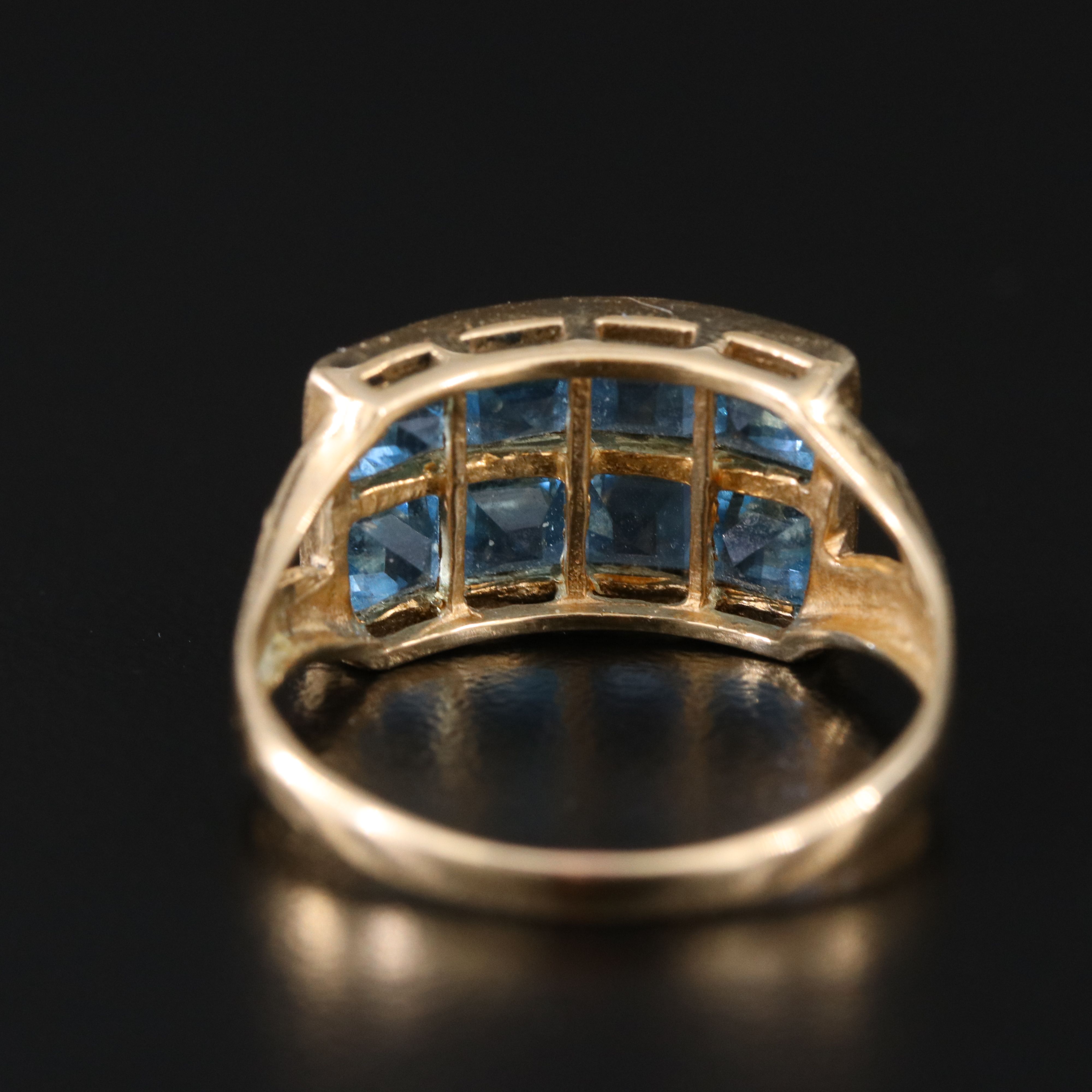 10K Blue Topaz Ring