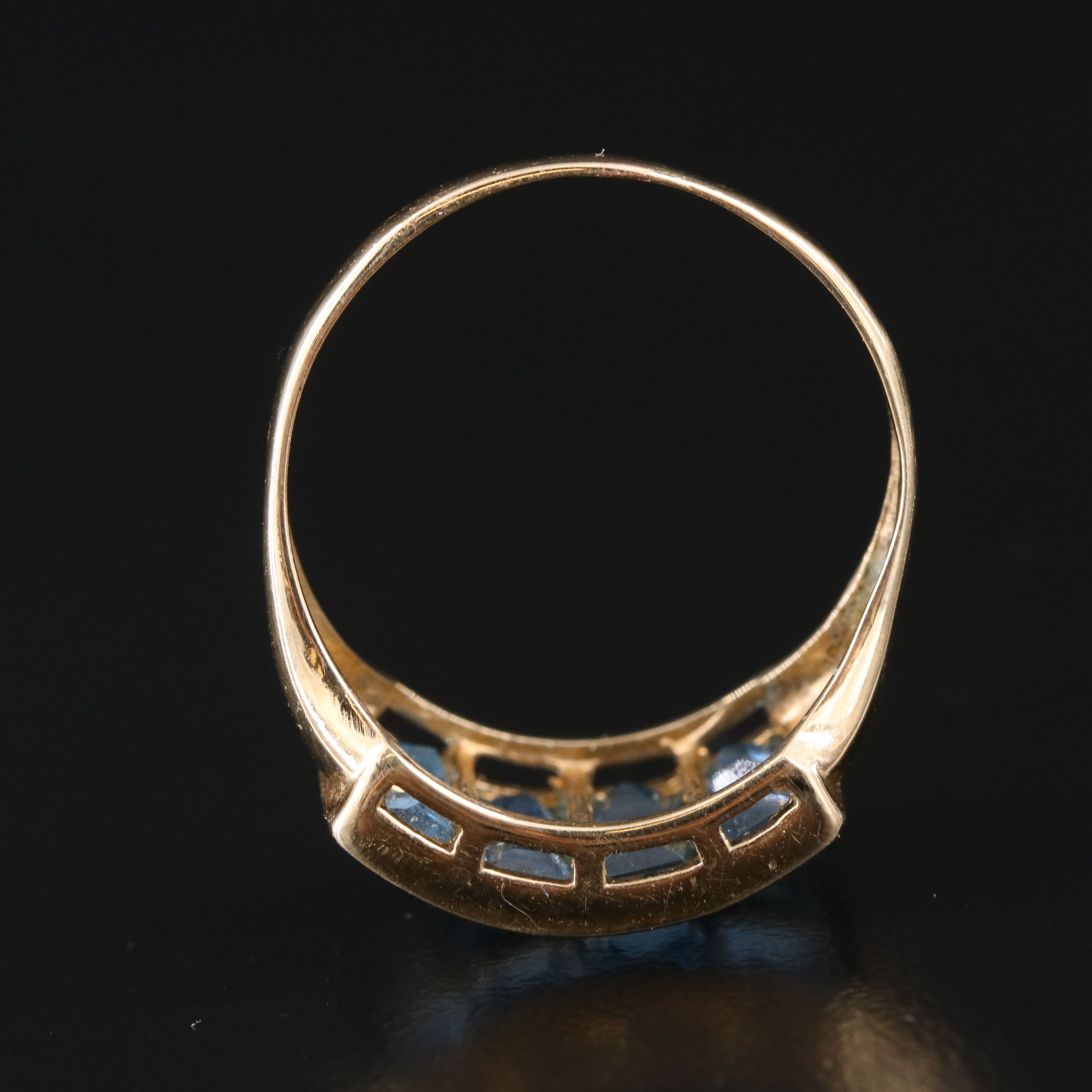 10K Blue Topaz Ring