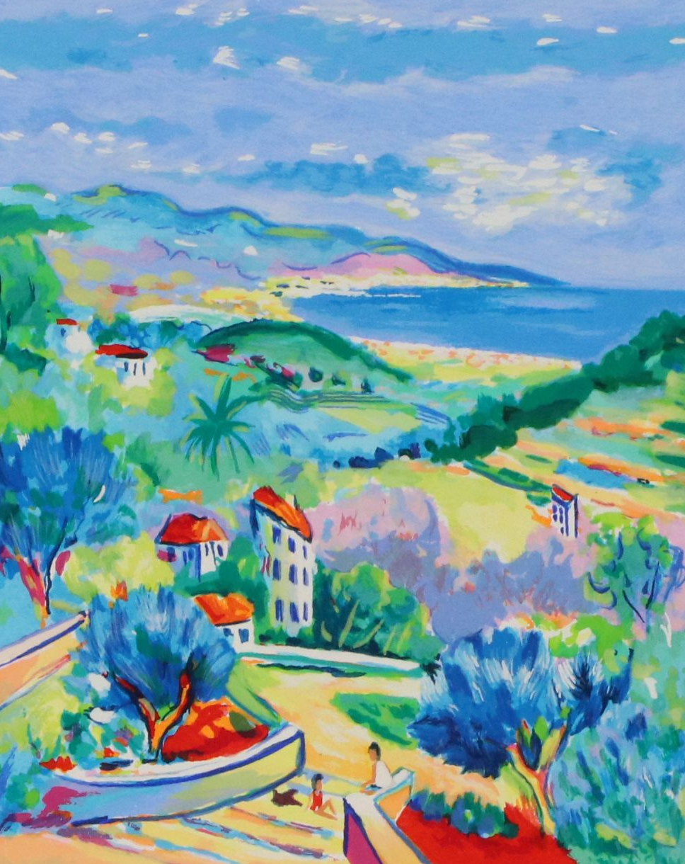 Jean-Claude Picot Serigraph "Paysage Tourmente"